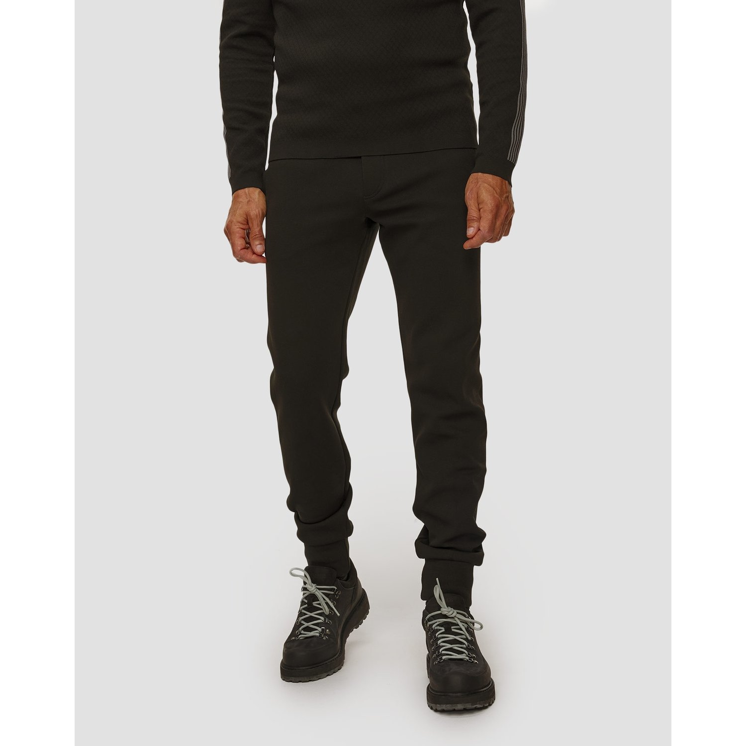 Czarne Spodnie Męskie Newland