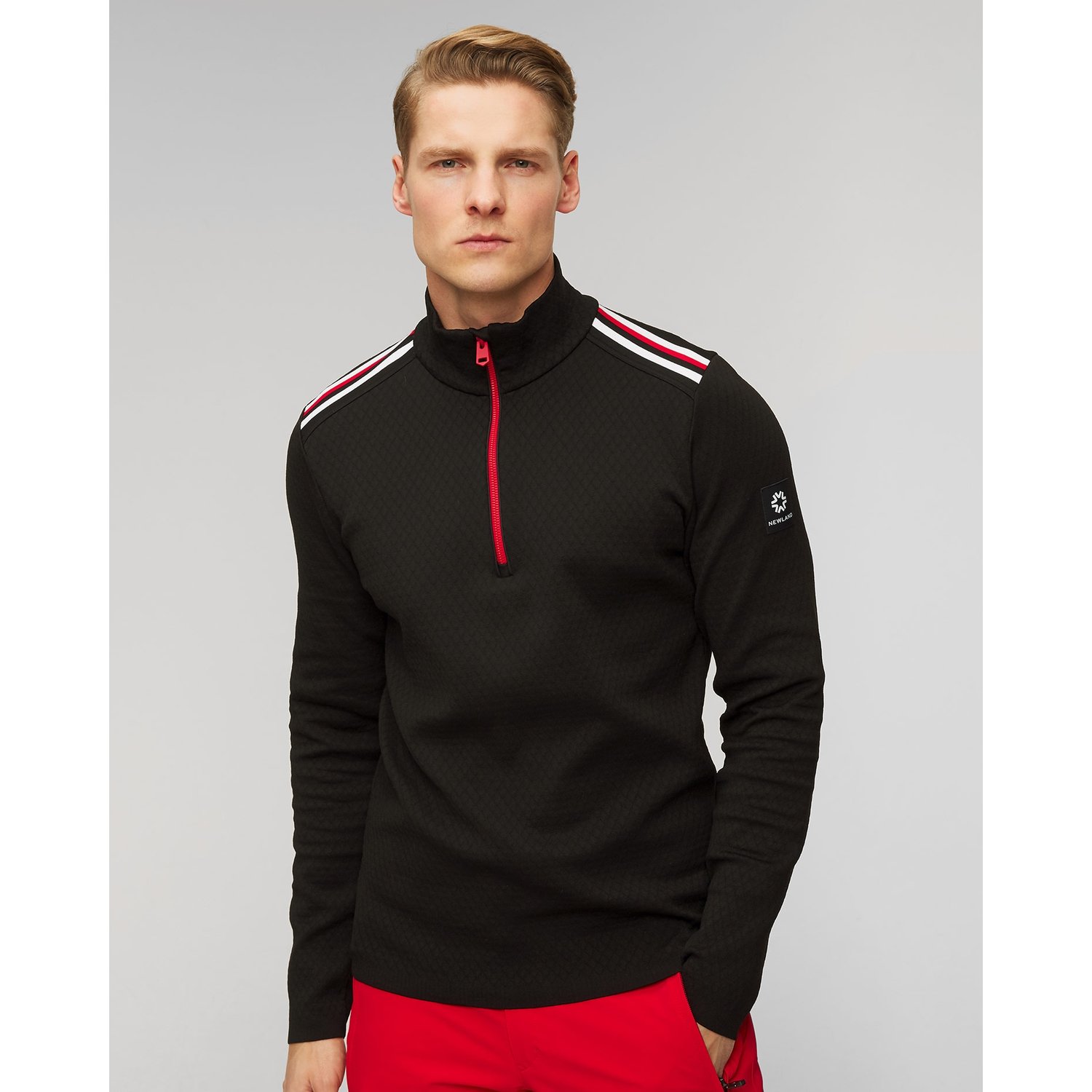 Czarny Golf Techniczny Męski Newland Heracles