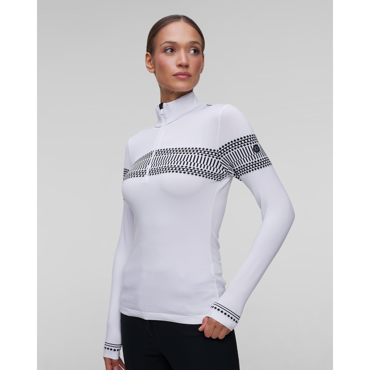 Biały Golf Techniczny Damski Newland Danica