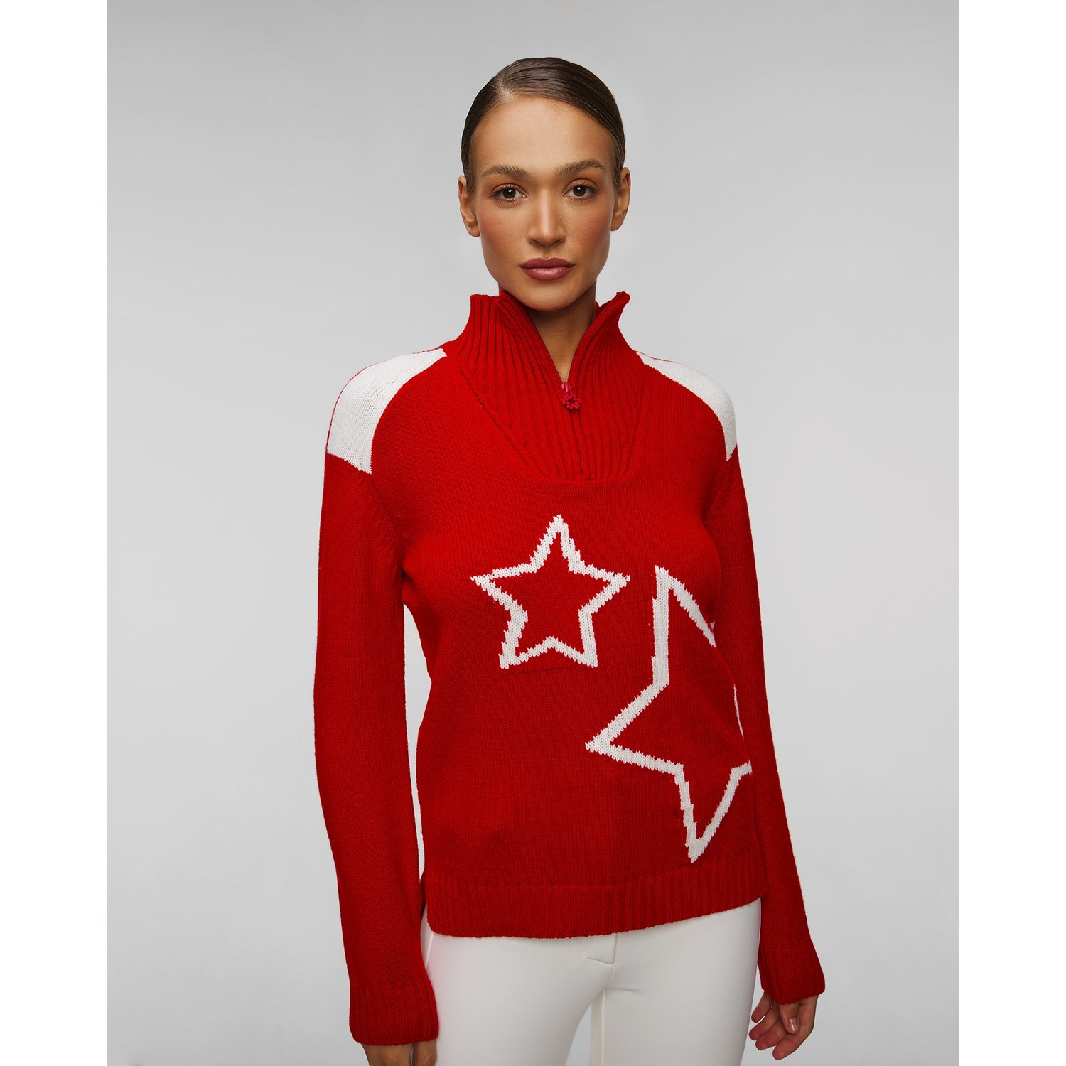 Czerwony Sweter Damski Newland Khloè