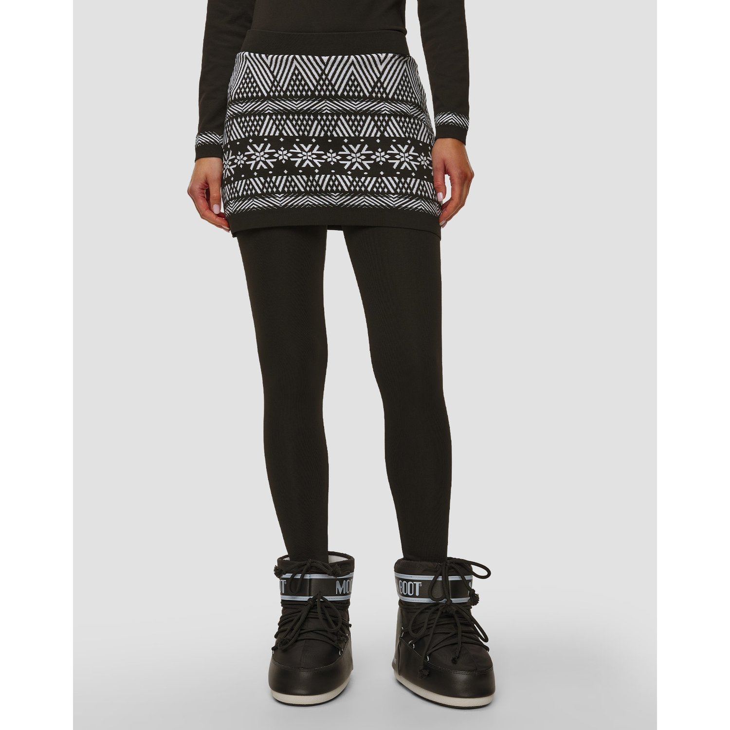 Leginsy Termoaktywne Ze Spódniczką Damskie Newland Diavolezza