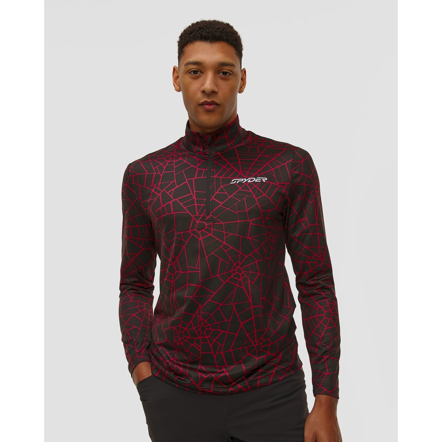 Golf Narciarski Męski Spyder Podium 1/2 Zip