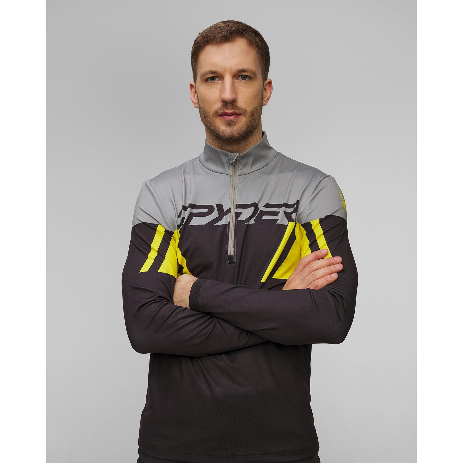 Golf Narciarski Męski Spyder Podium 1/2 Zip