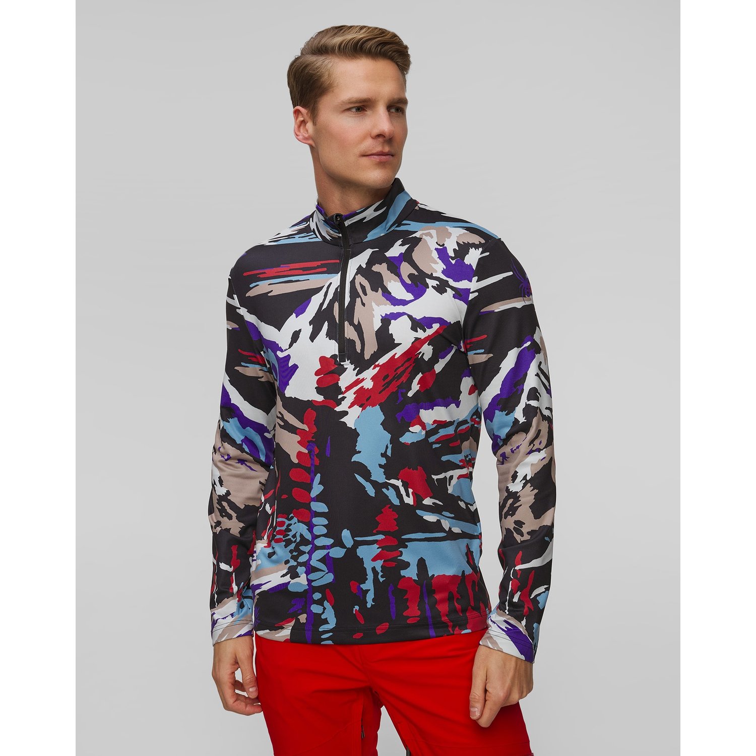 Golf Narciarski Męski Spyder Podium 1/2 Zip