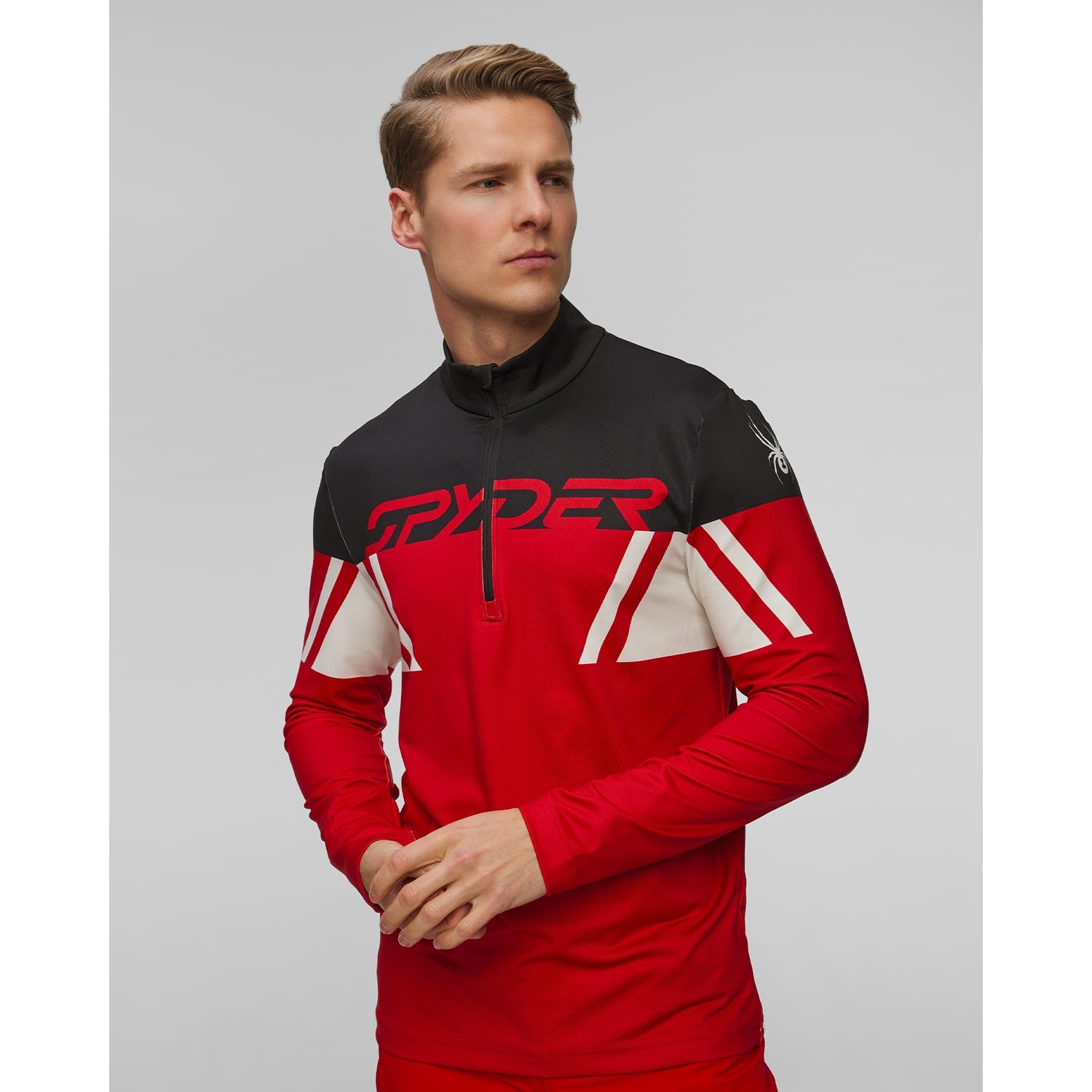 Golf Narciarski Męski Spyder Podium 1/2 Zip