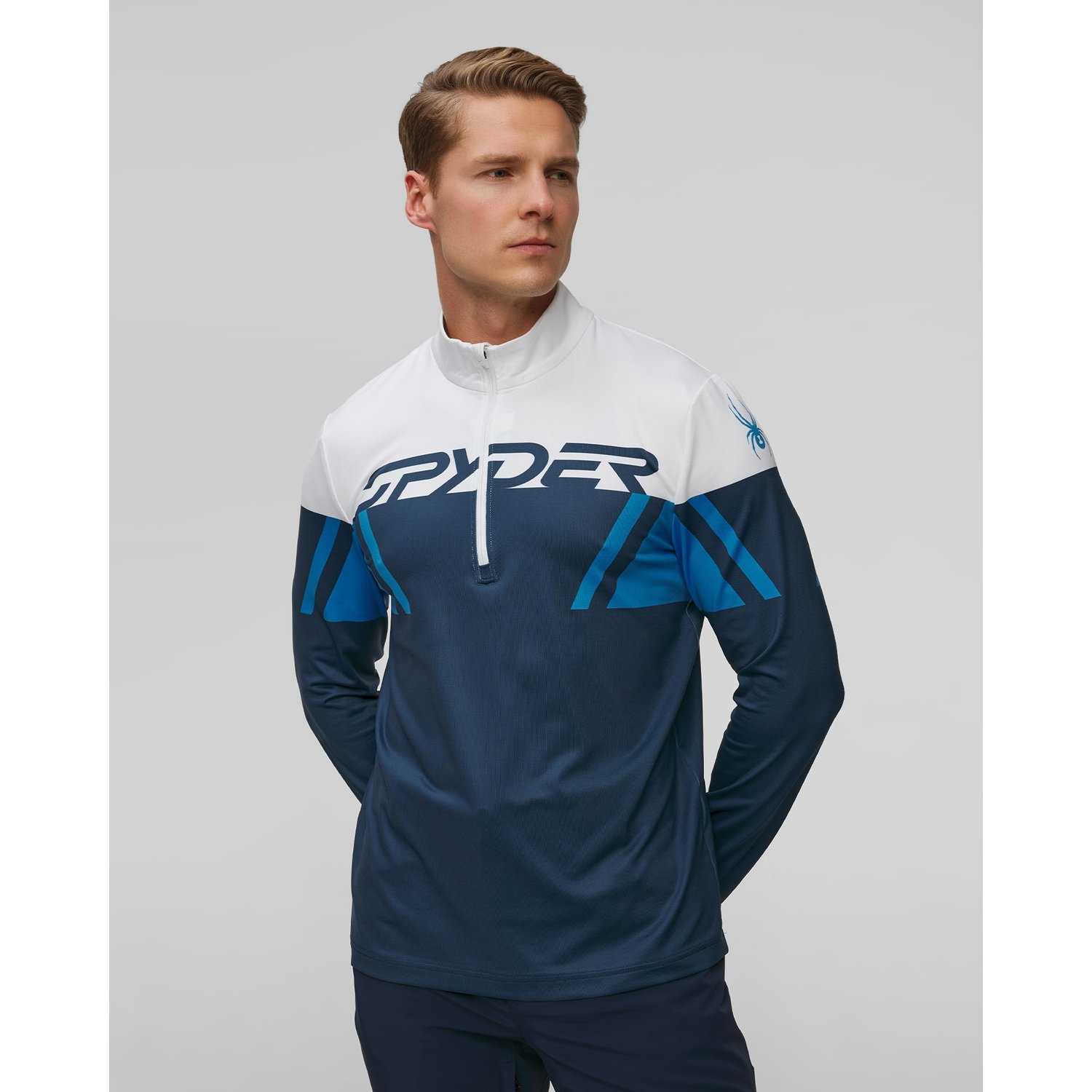 Golf Narciarski Męski Spyder Podium 1/2 Zip