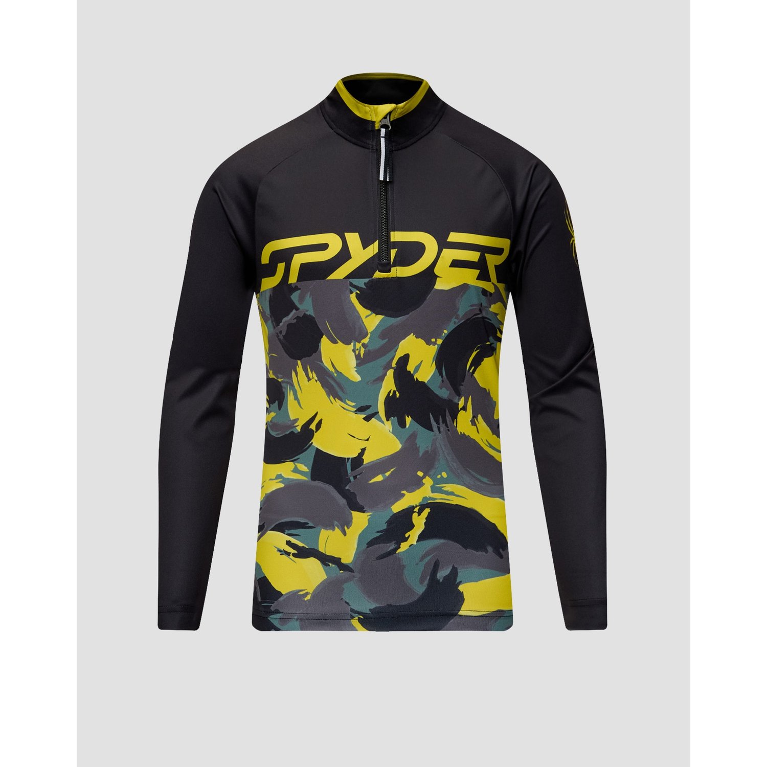 Golf Narciarski Chłopięcy Spyder Camo Half Zip
