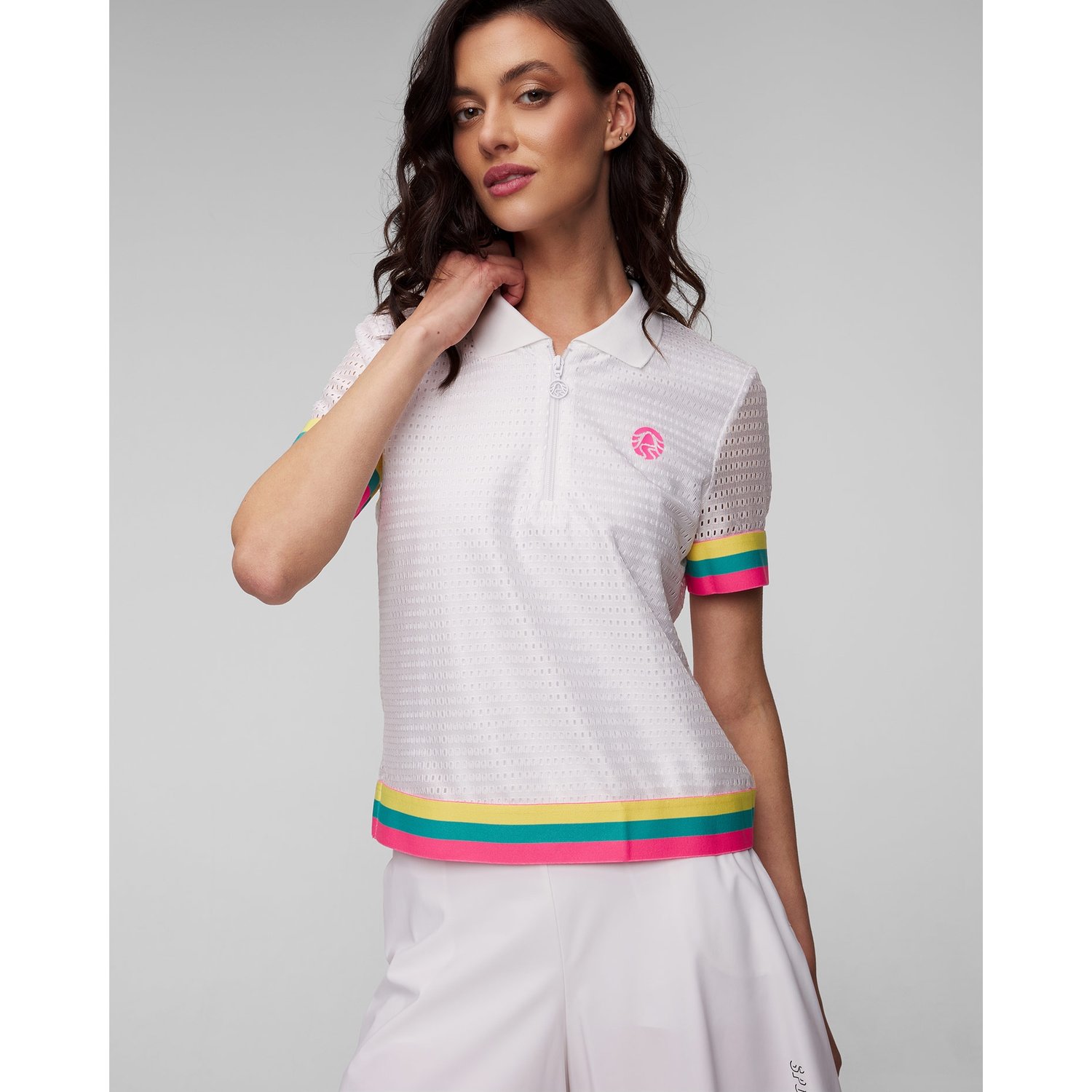 Białe Polo Damskie Sportalm