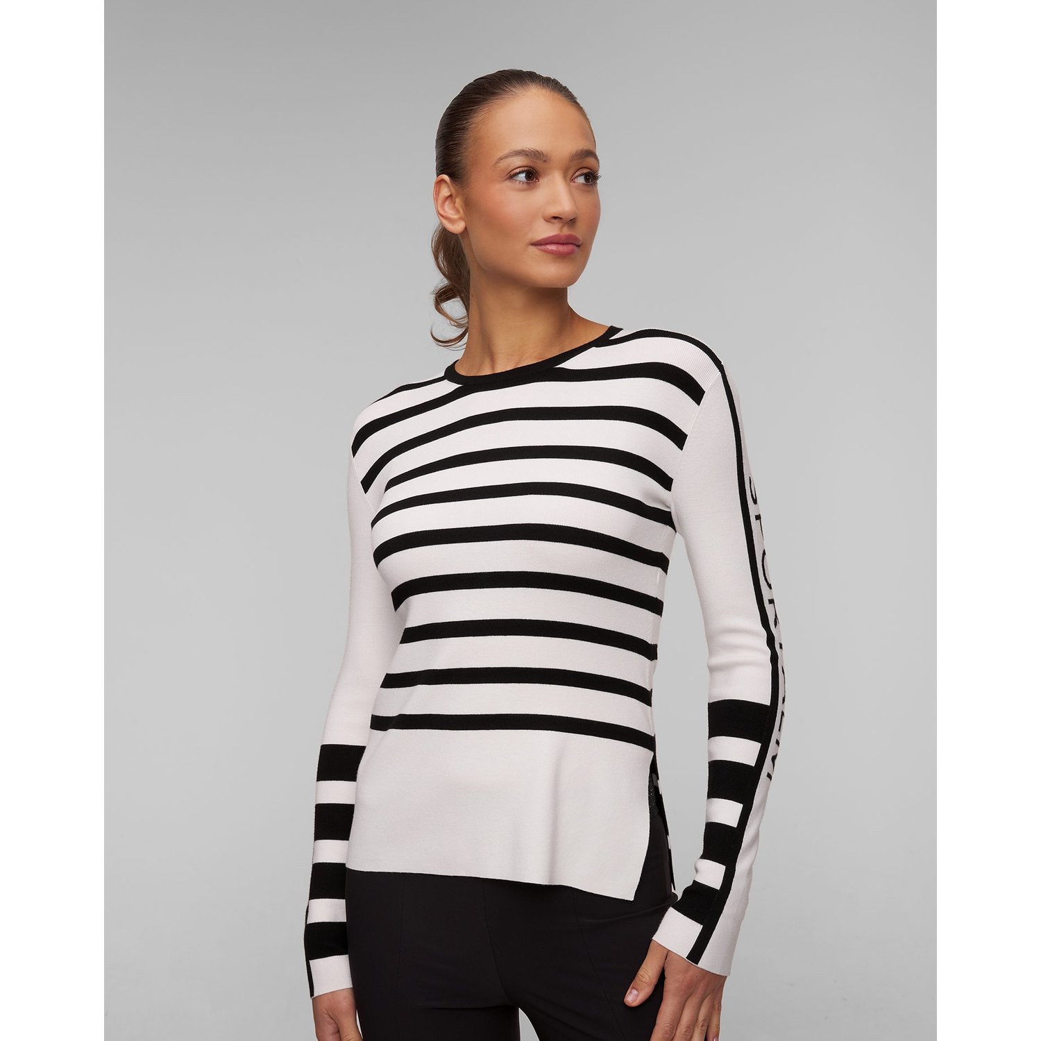Sweter Z Wiskozy W Paski Damski Sportalm