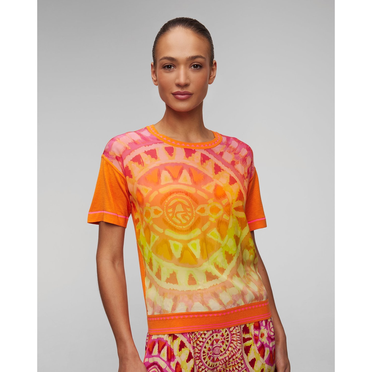 T-shirt Z Jedwabiu Damski Sportalm