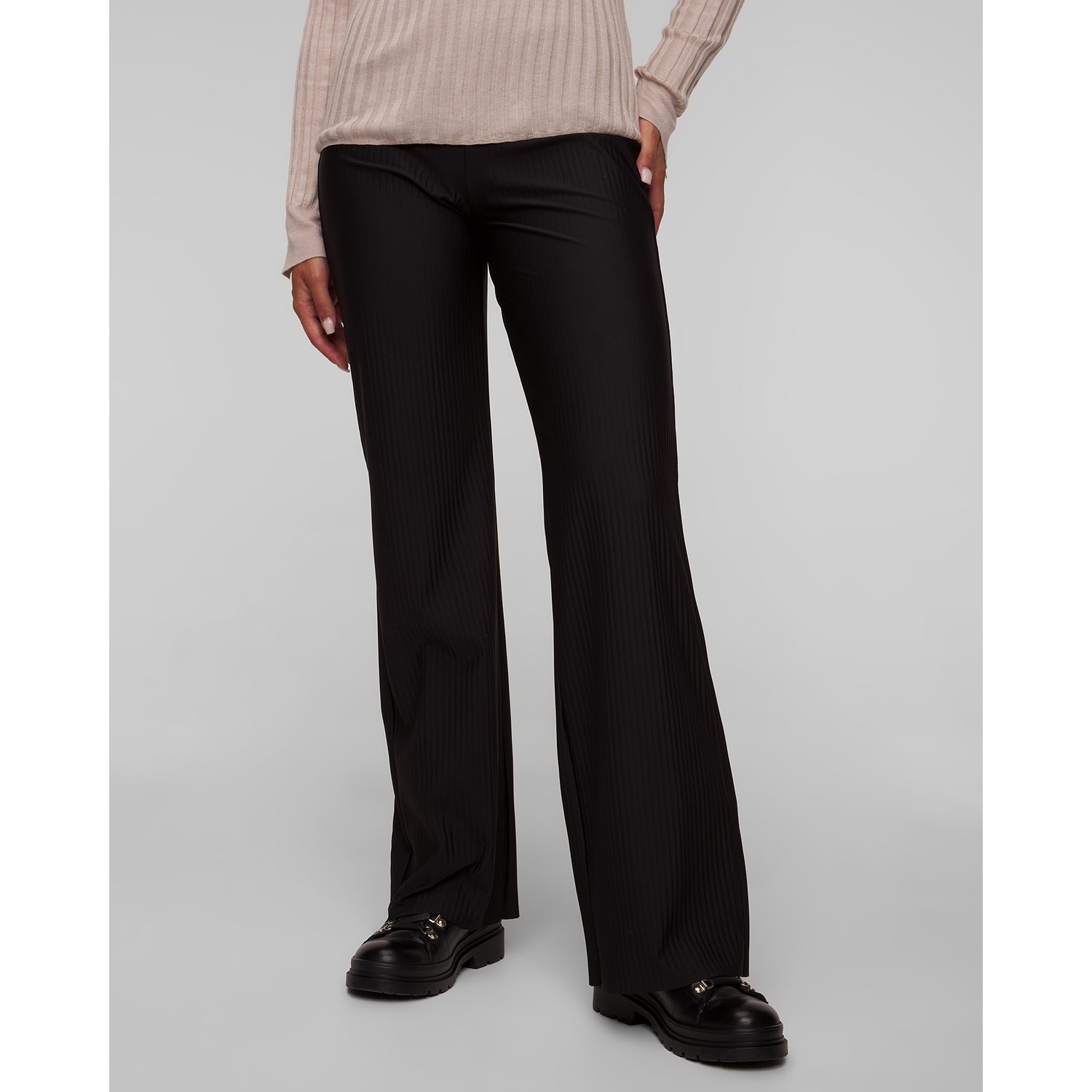 Czarne Spodnie Damskie Sportalm