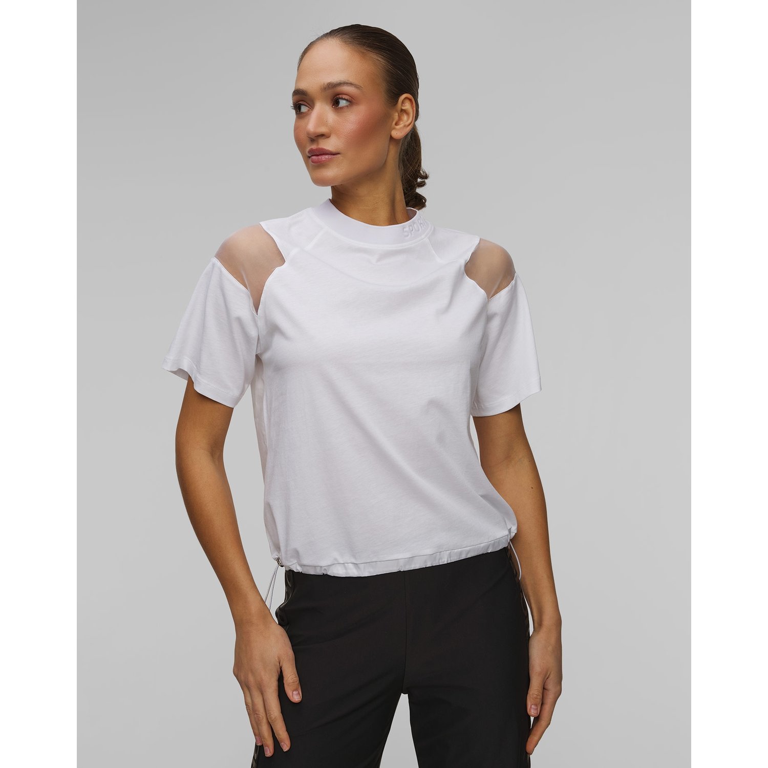 Biały T-shirt Damski Sportalm