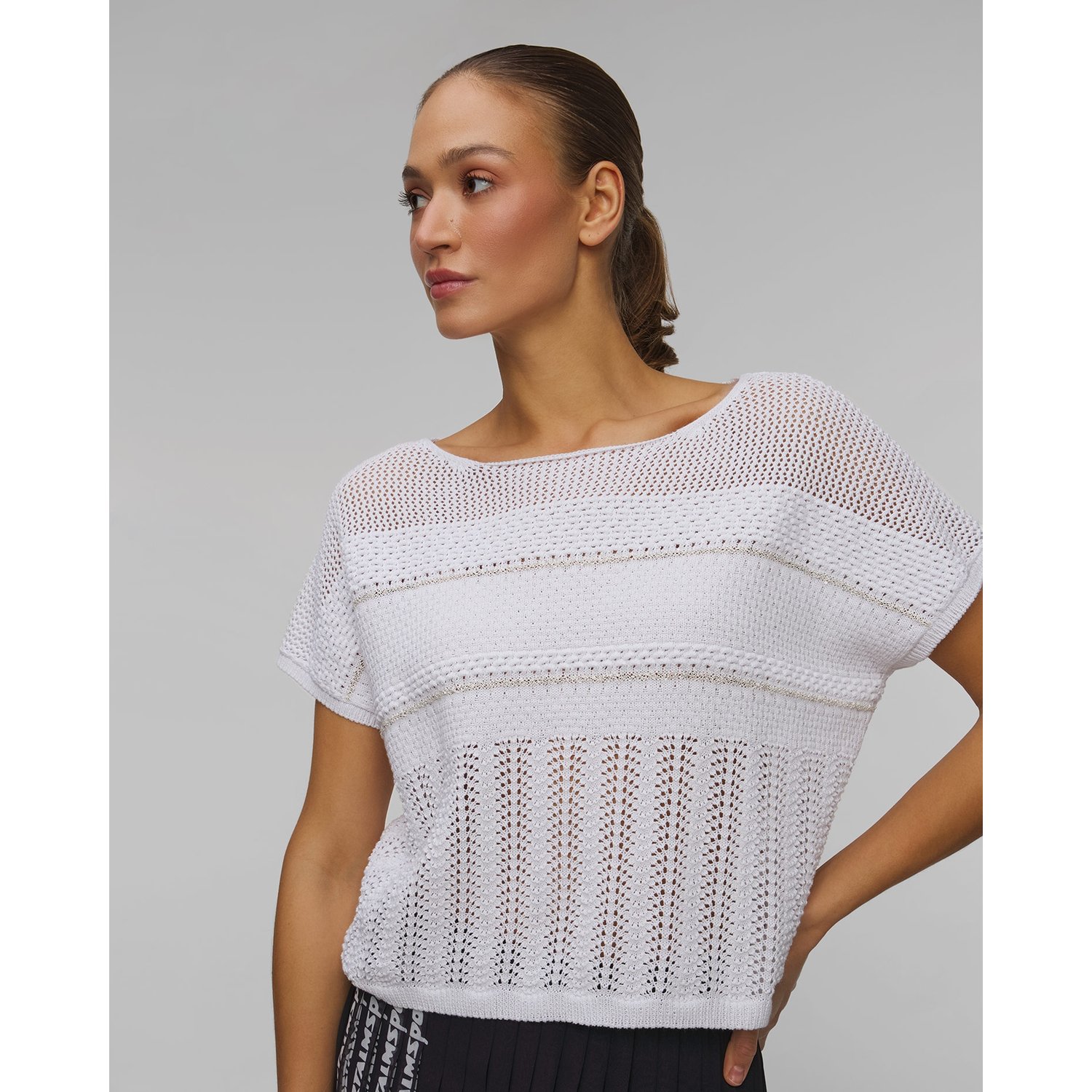 Sweter Z Krótkim Rękawem Damski Sportalm