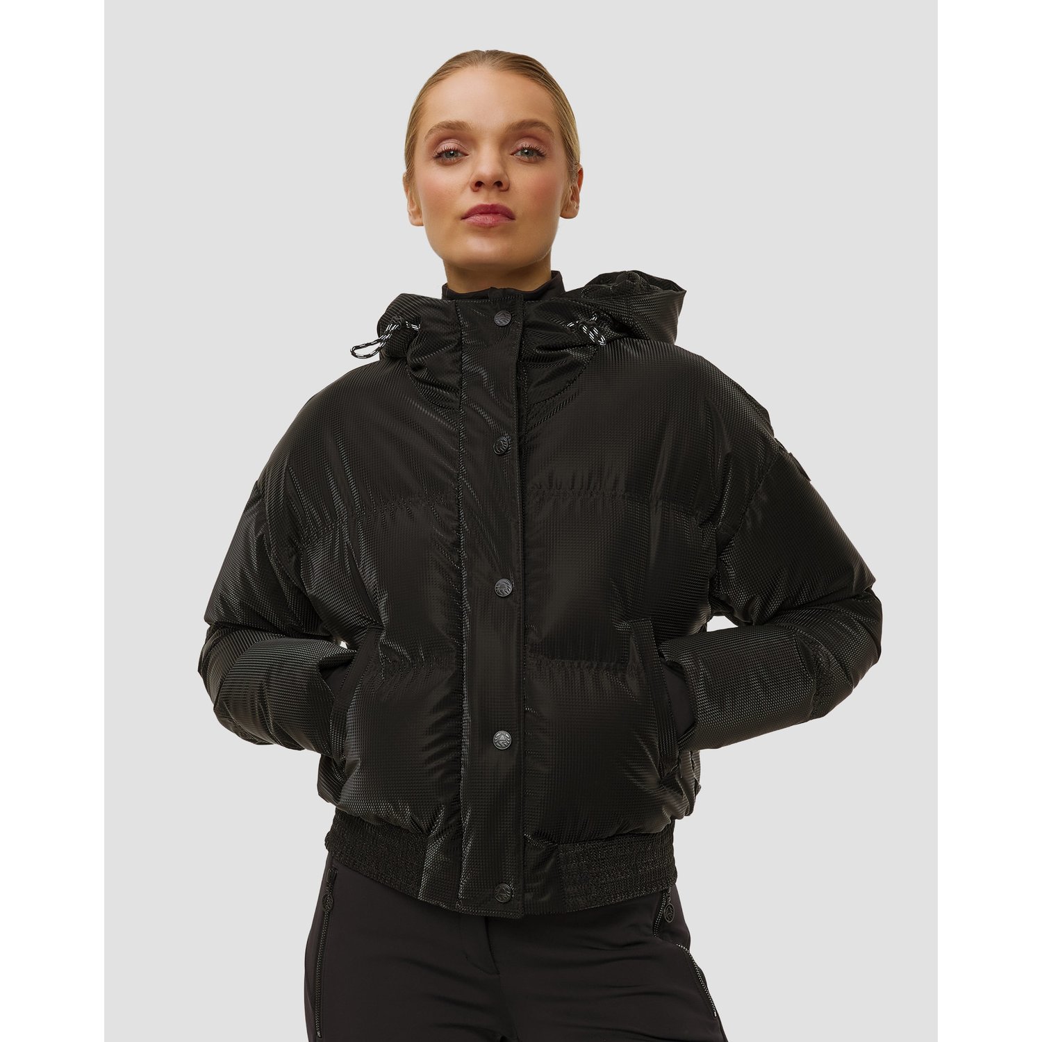 Czarna Kurtka Narciarska Damska Sportalm