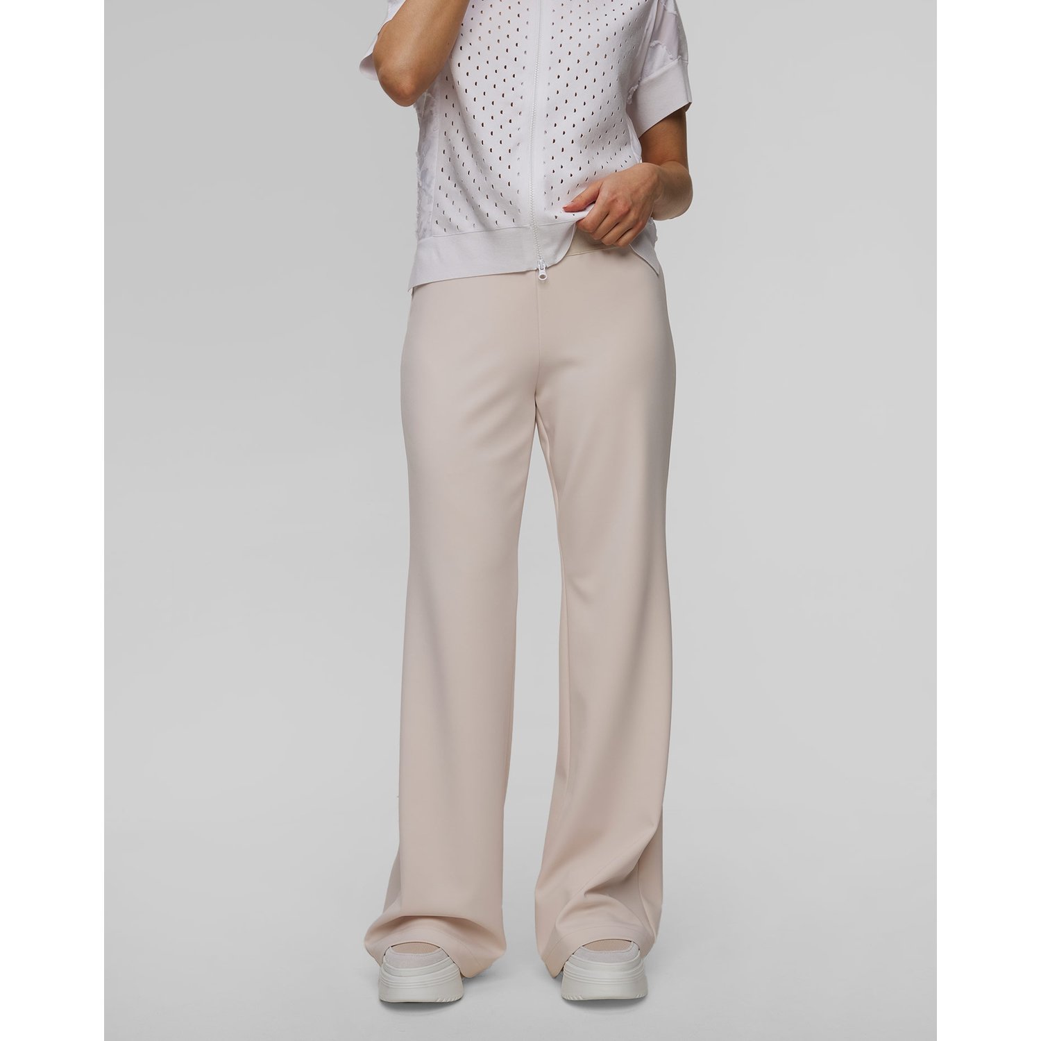 Beżowe Spodnie Damskie Sportalm