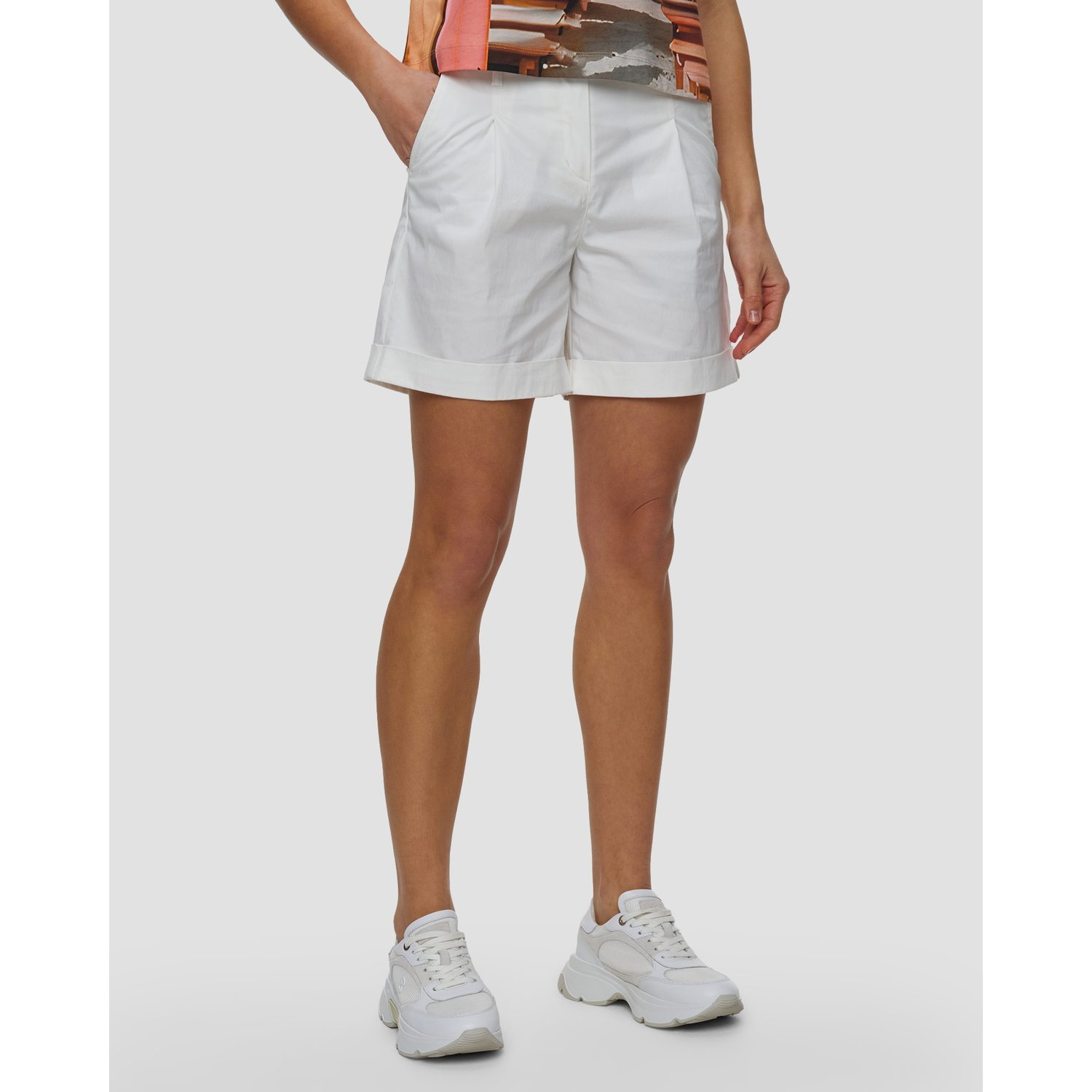 Białe Szorty Damskie Sportalm