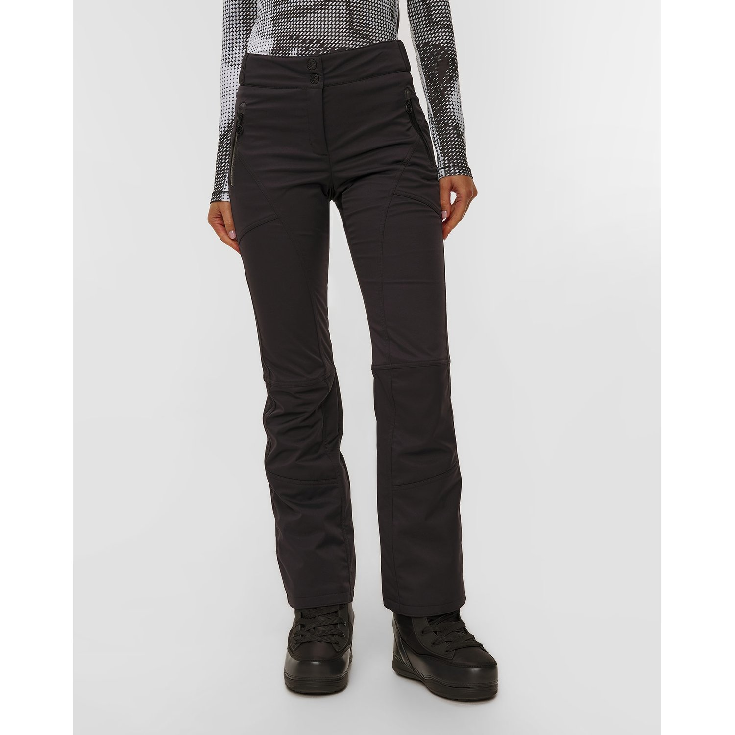 Czarne Spodnie Narciarskie Damskie Sportalm