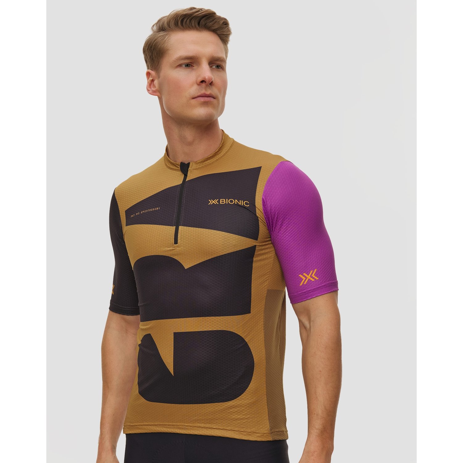 Koszulka Gravelowa Męska X-bionic Corefusion Gravel Jersey Beżowo-czarna