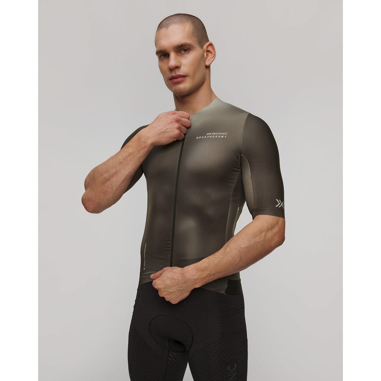 Koszulka Rowerowa Męska X-bionic Corefusion Aero Jersey Ss Szaro-brązowa