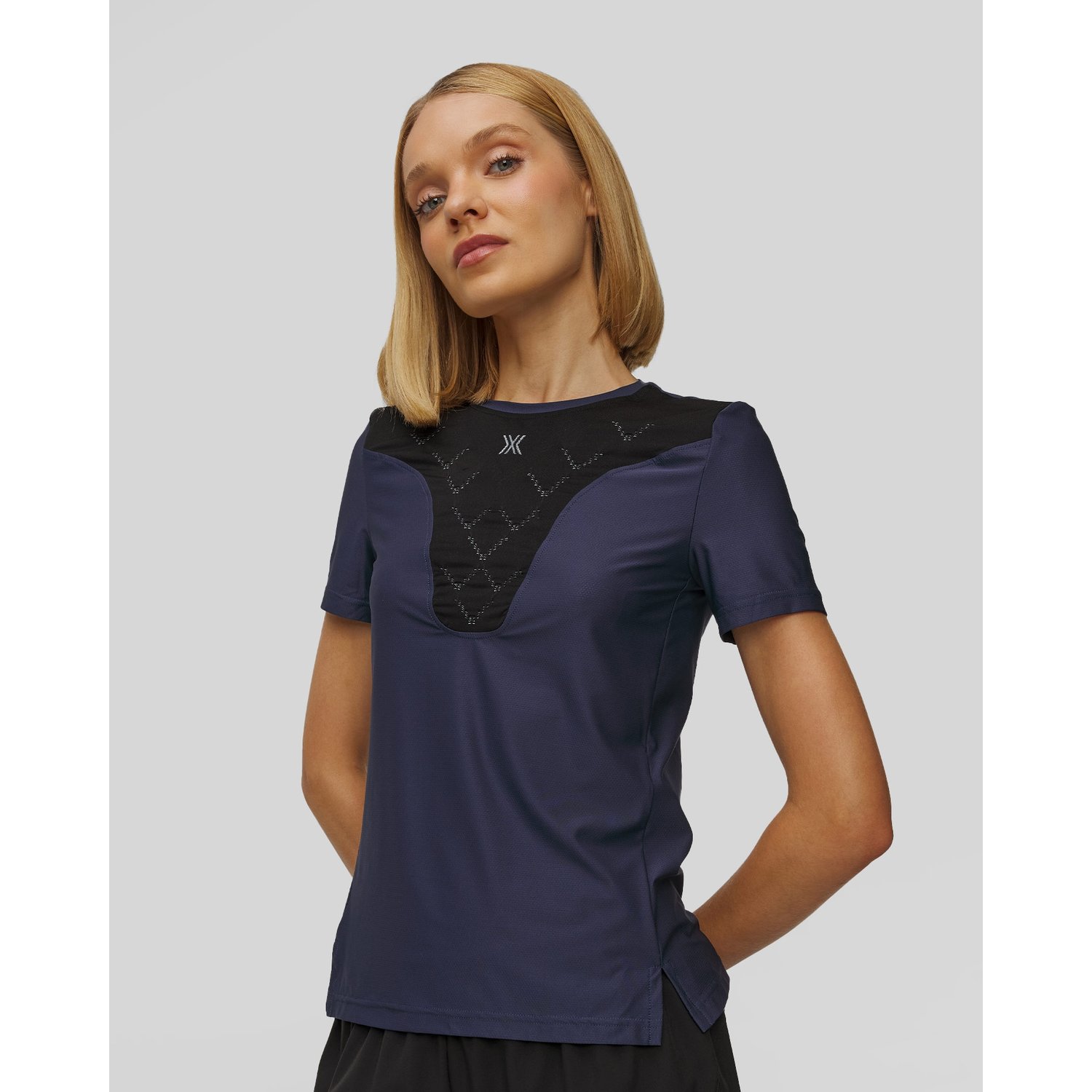 Koszulka Biegowa Damska X-bionic Corefusion Run Shirt Granatowo-czarna
