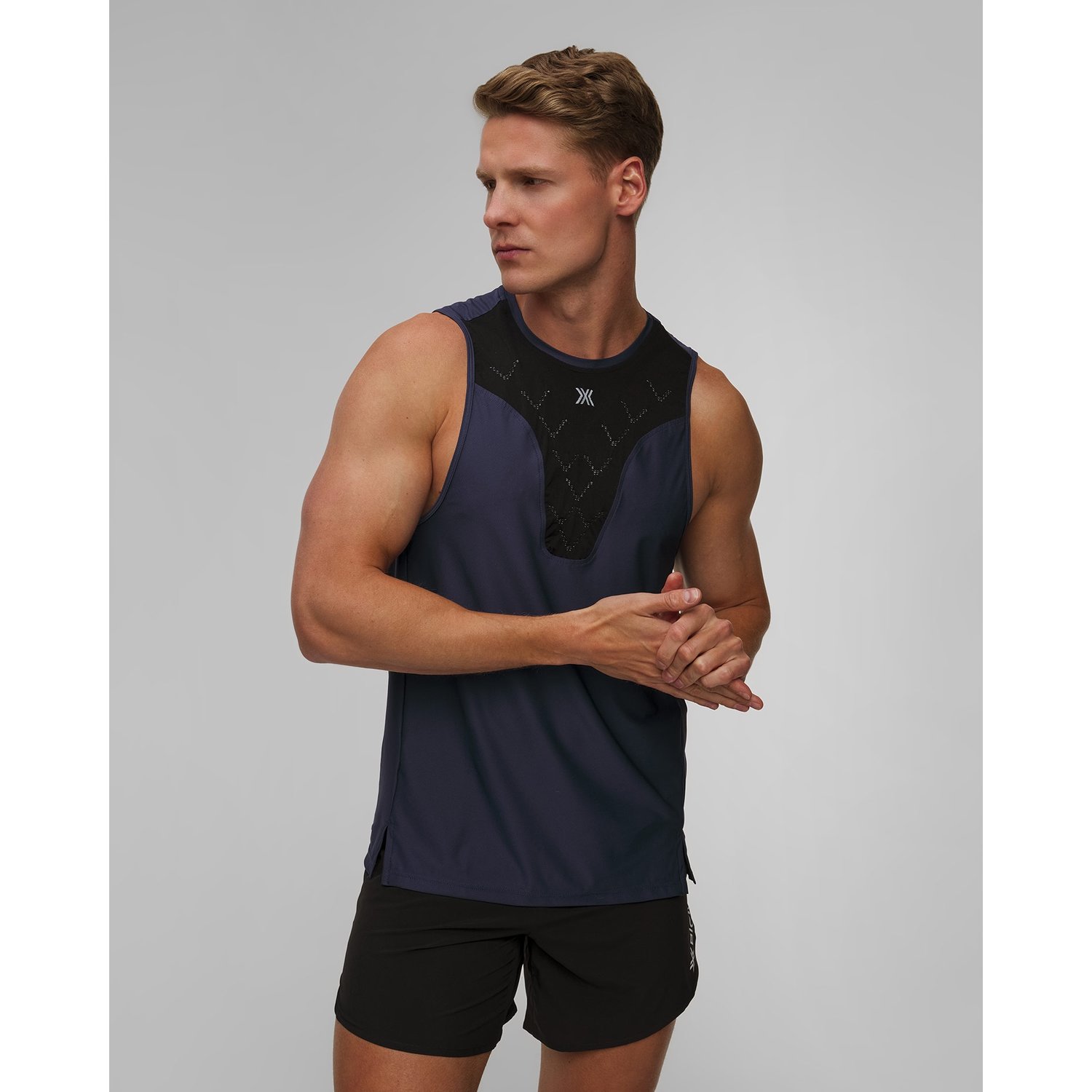 Singlet Biegowy Unisex X-bionic Corefusion Run Tank Granatowo-czarny