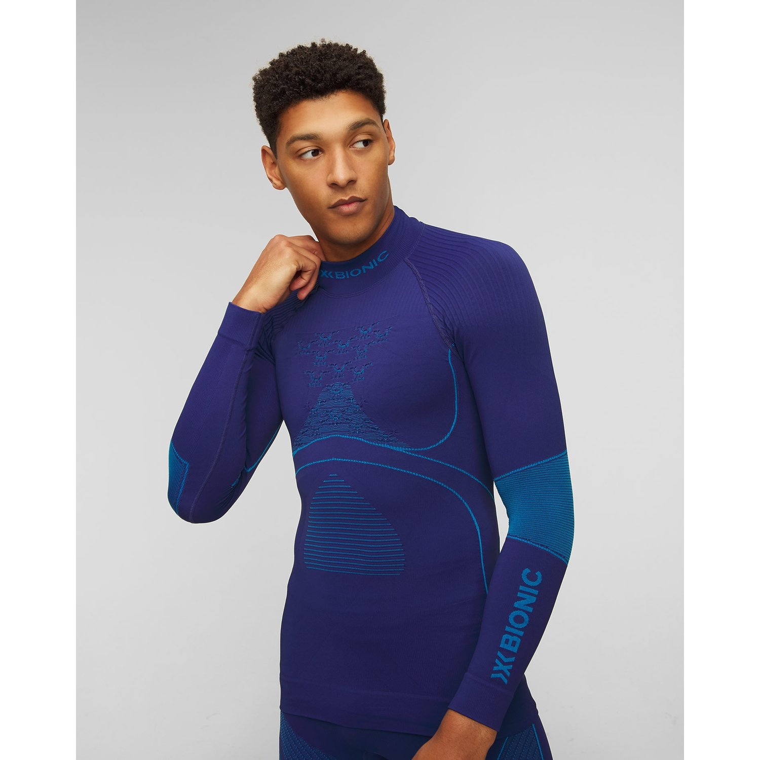 Longsleeve Termoaktywny Z Półgolfem Męski X-bionic Energy Accumulator 4.0 Turtle Neck