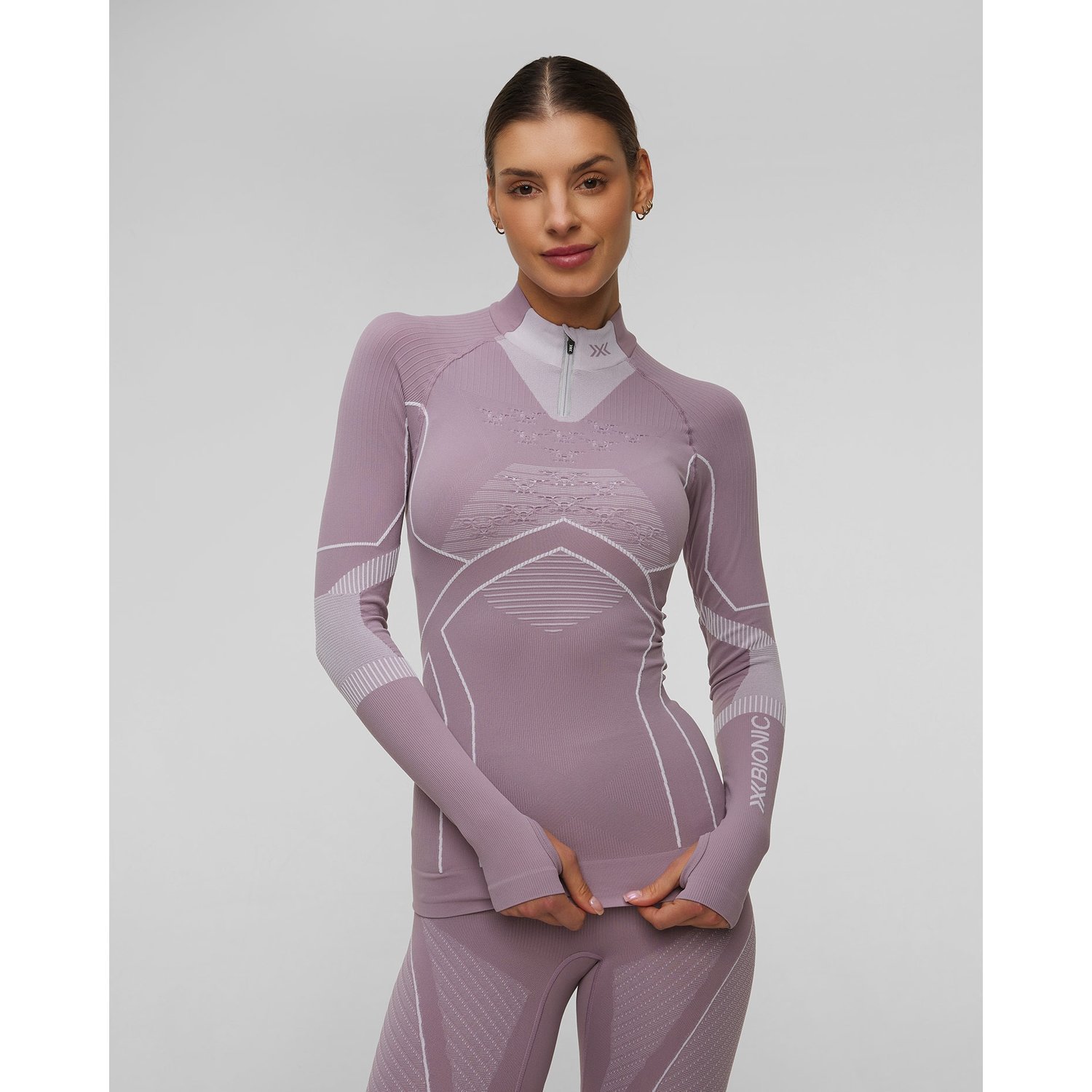 Longsleeve Termoaktywny Z Zamkiem Damski X-bionic Energy Accumulator Light Shirt Ls 1/2 Zip