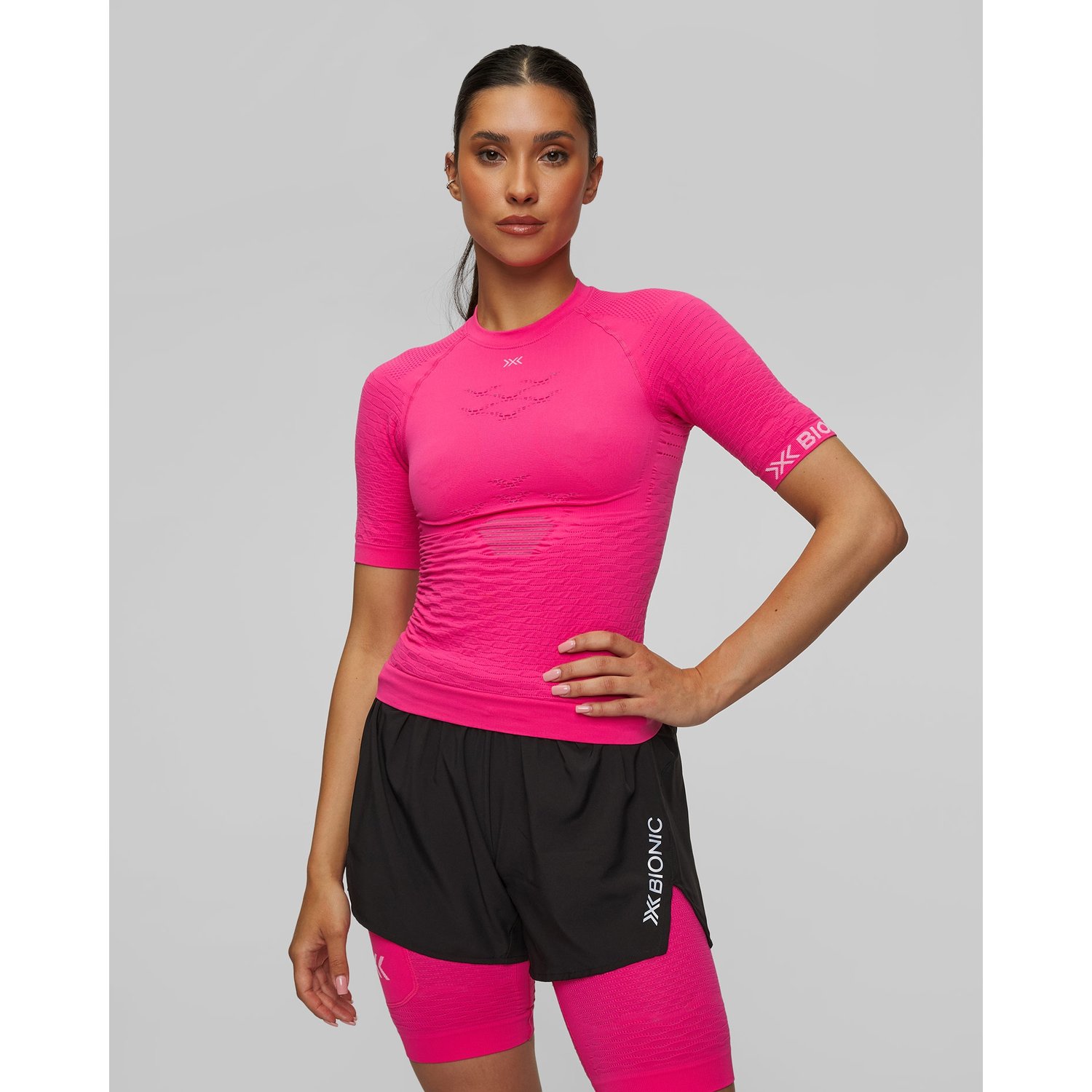 Koszulka Biegowa Damska X-bionic Effektor Shirt Różowa