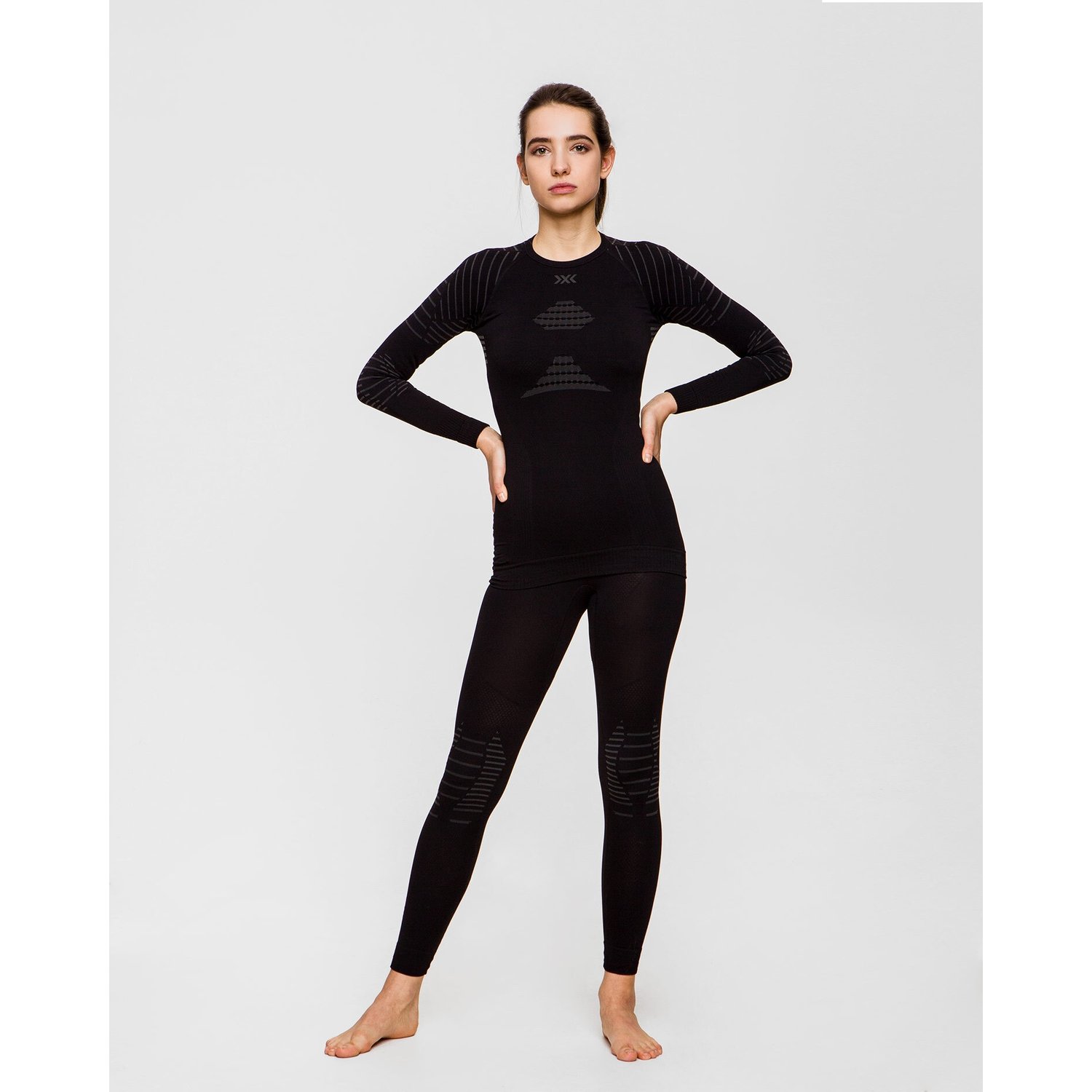 Leginsy Termoaktywne Damskie X-bionic Invent 4.0 Czarne