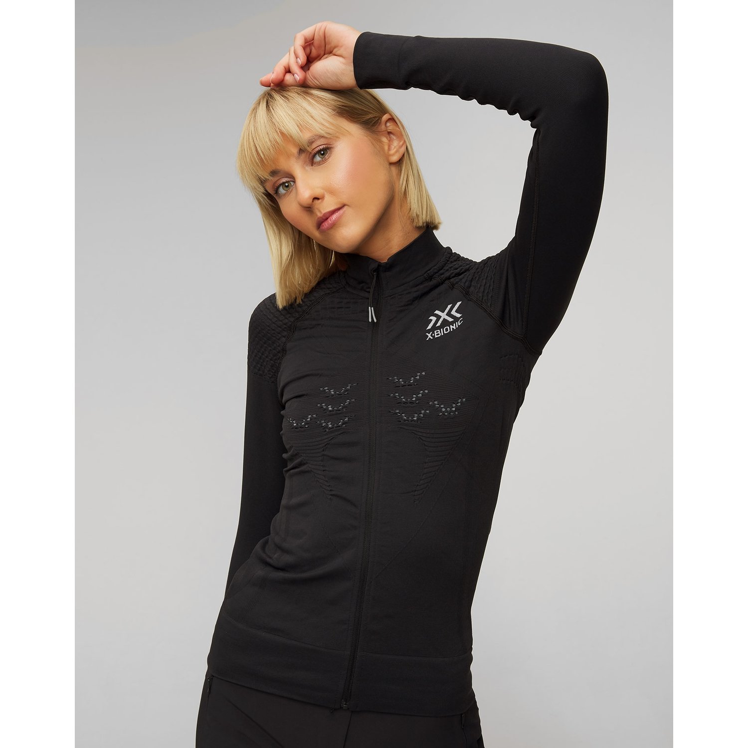 Czarna Bluza Transmisyjna Damska X-bionic Energizer 4.0