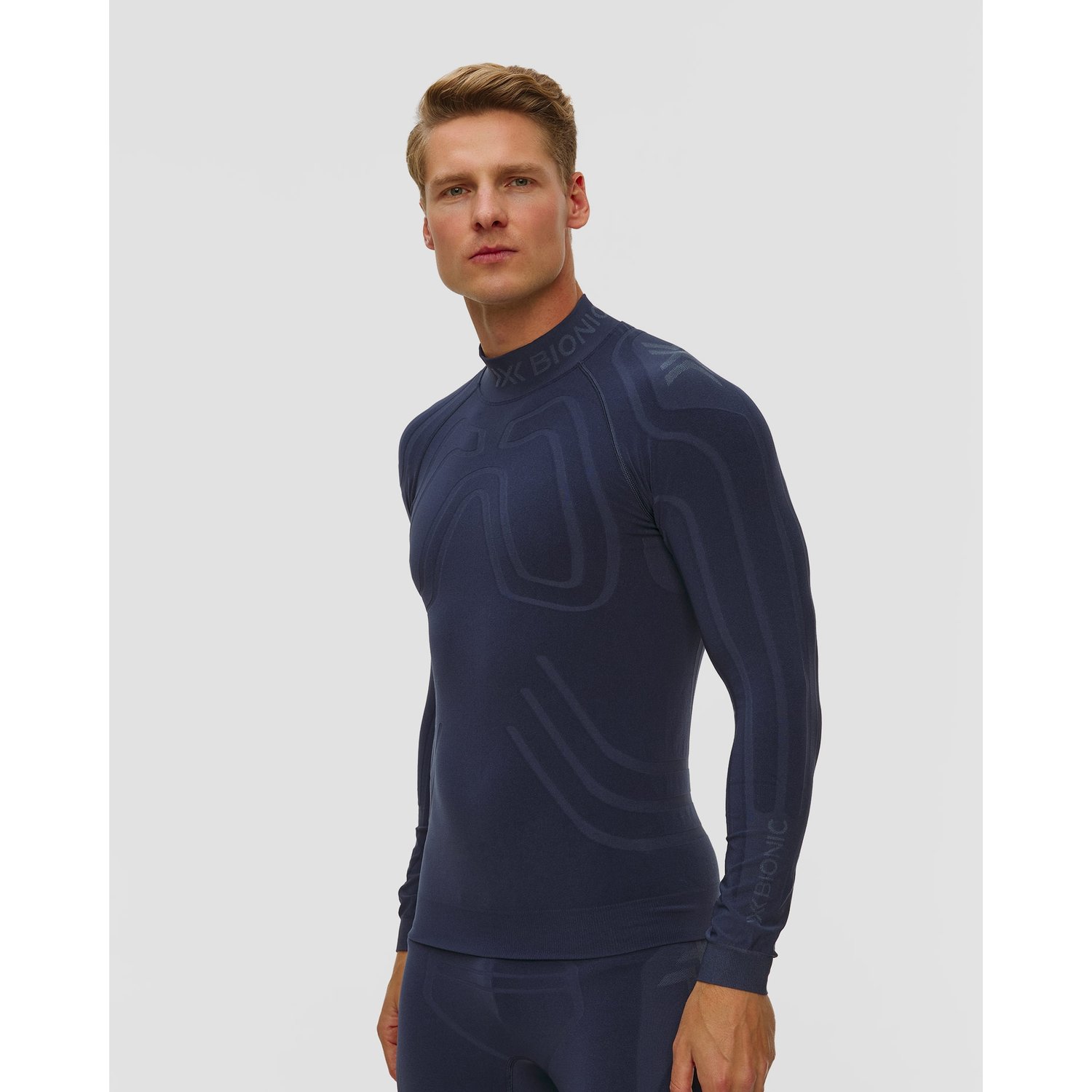 Longsleeve Termoaktywny Męski X-bionic Heatloop Shirt Ls Granatowy