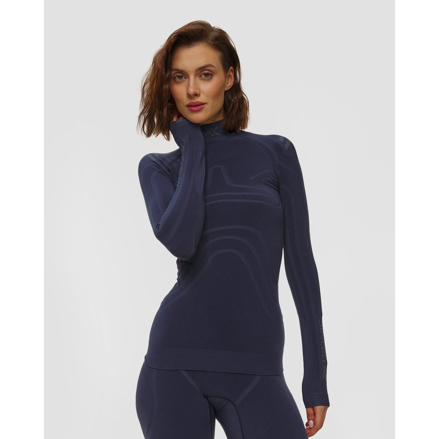 Longsleeve Termoaktywny Damski X-bionic Heatloop Shirt Ls Granatowy