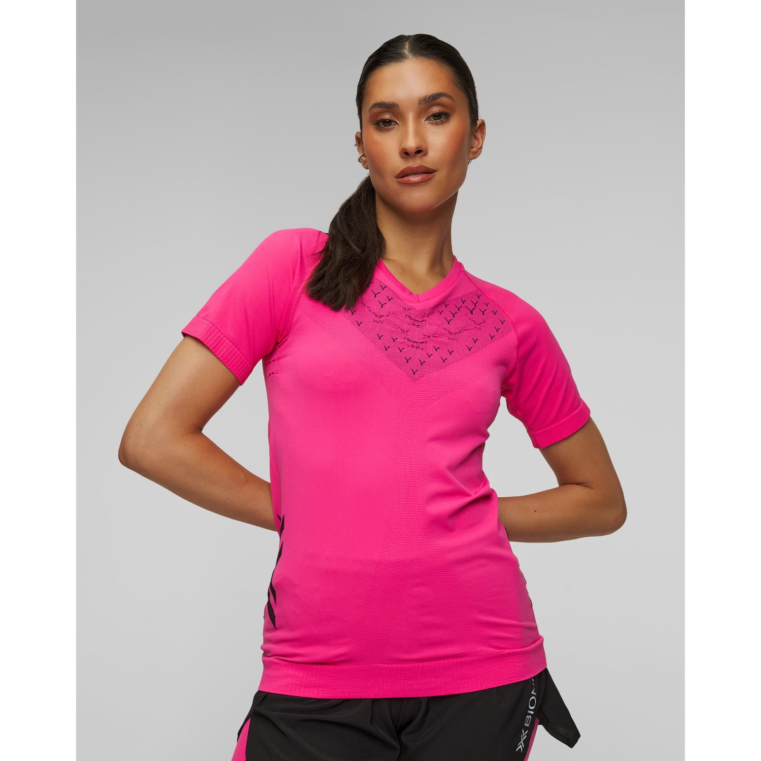 Koszulka Biegowa Damska X-bionic Twyce Run Shirt Różowa