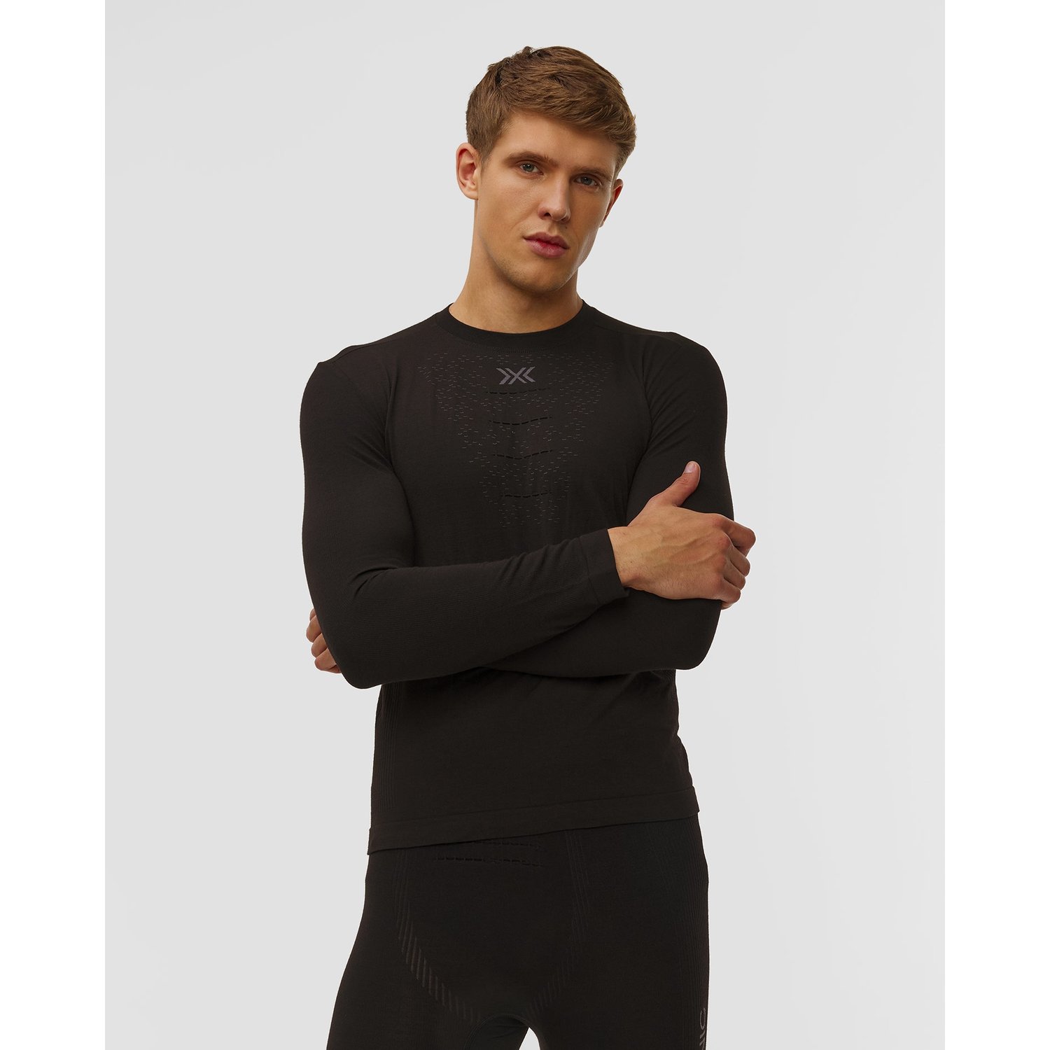 Longsleeve Temoaktywny Męski X-bionic Mightywool Shirt Ls Czarny