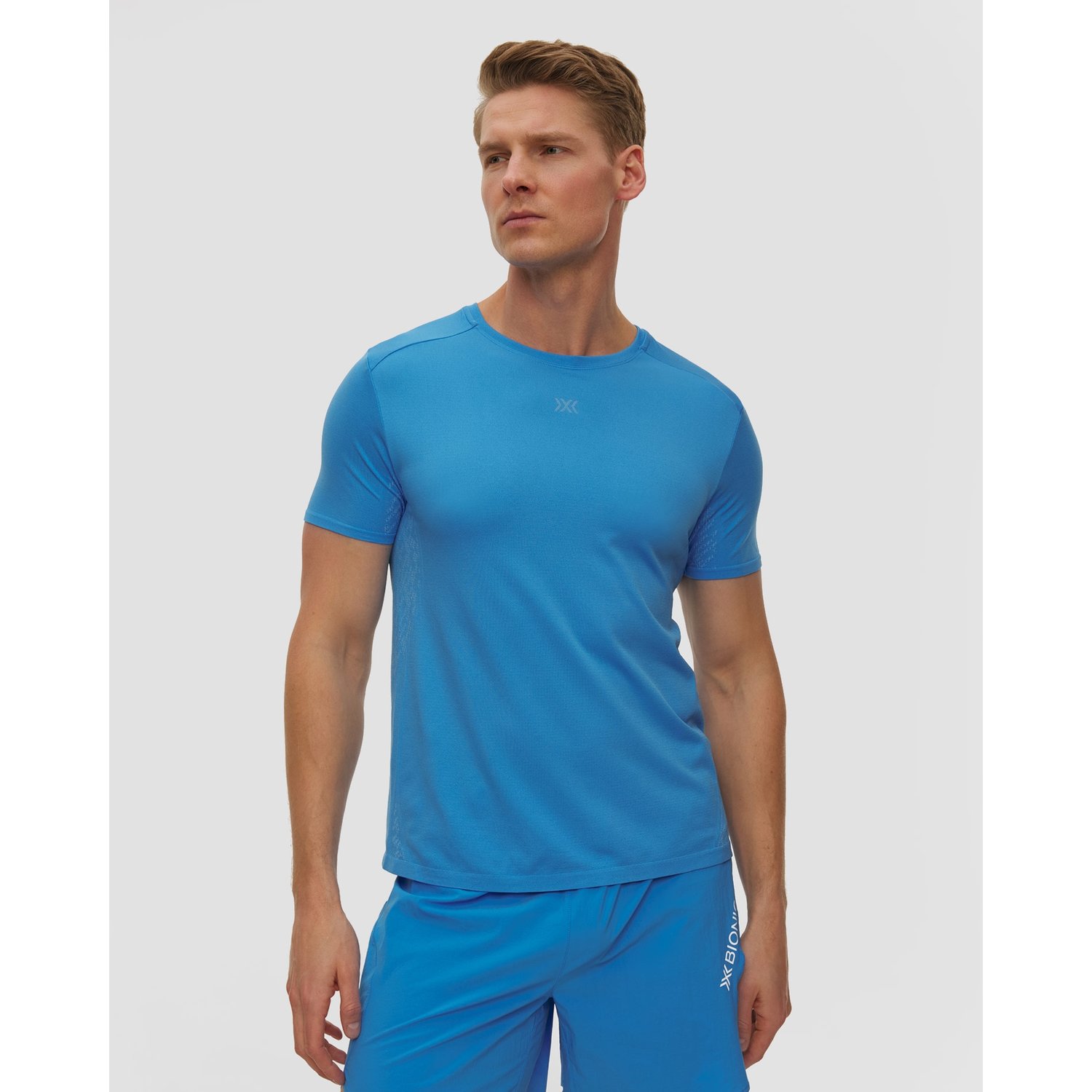 Koszulka Biegowa Męska X-bionic Xceed Run Discover Shirt Niebieska