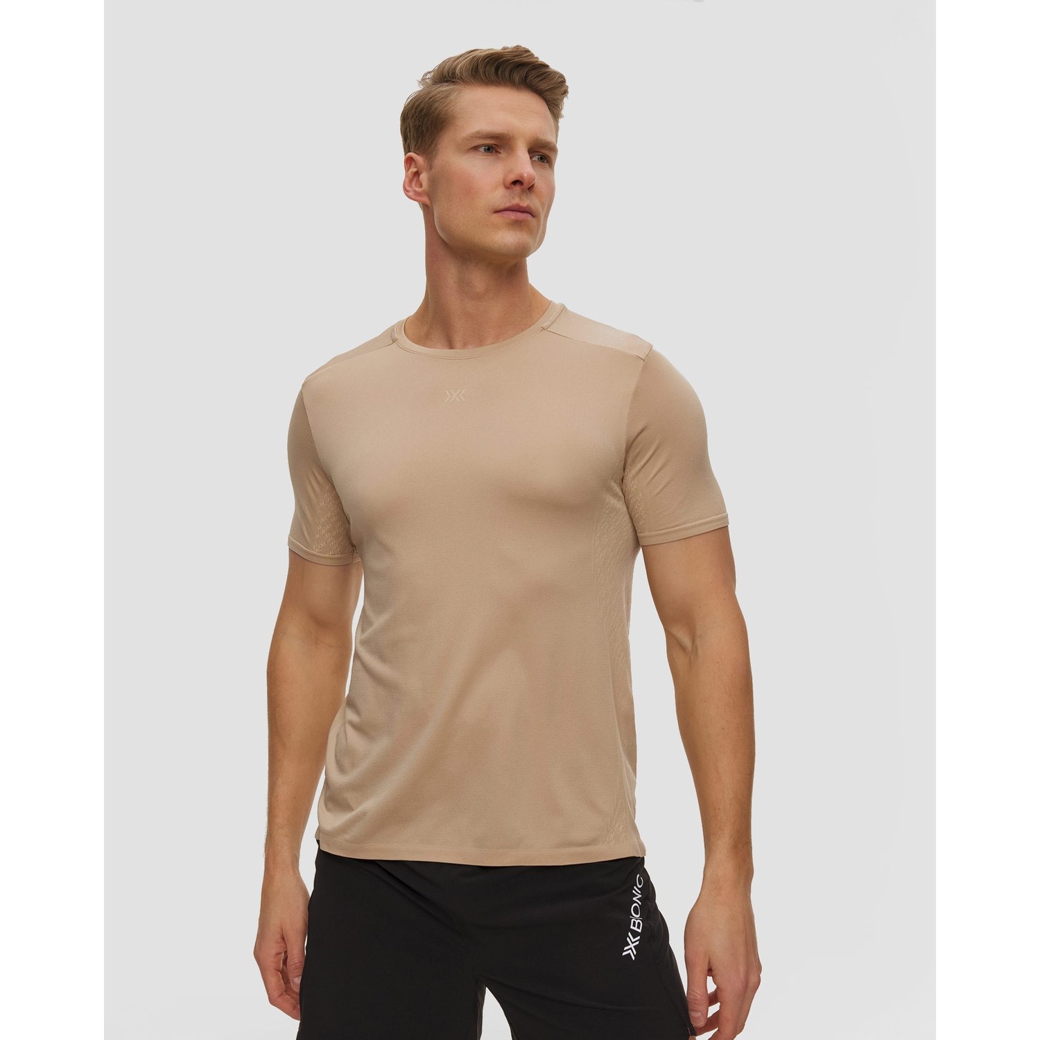 Koszulka Biegowa Męska X-bionic Xceed Run Discover Shirt Beżowa