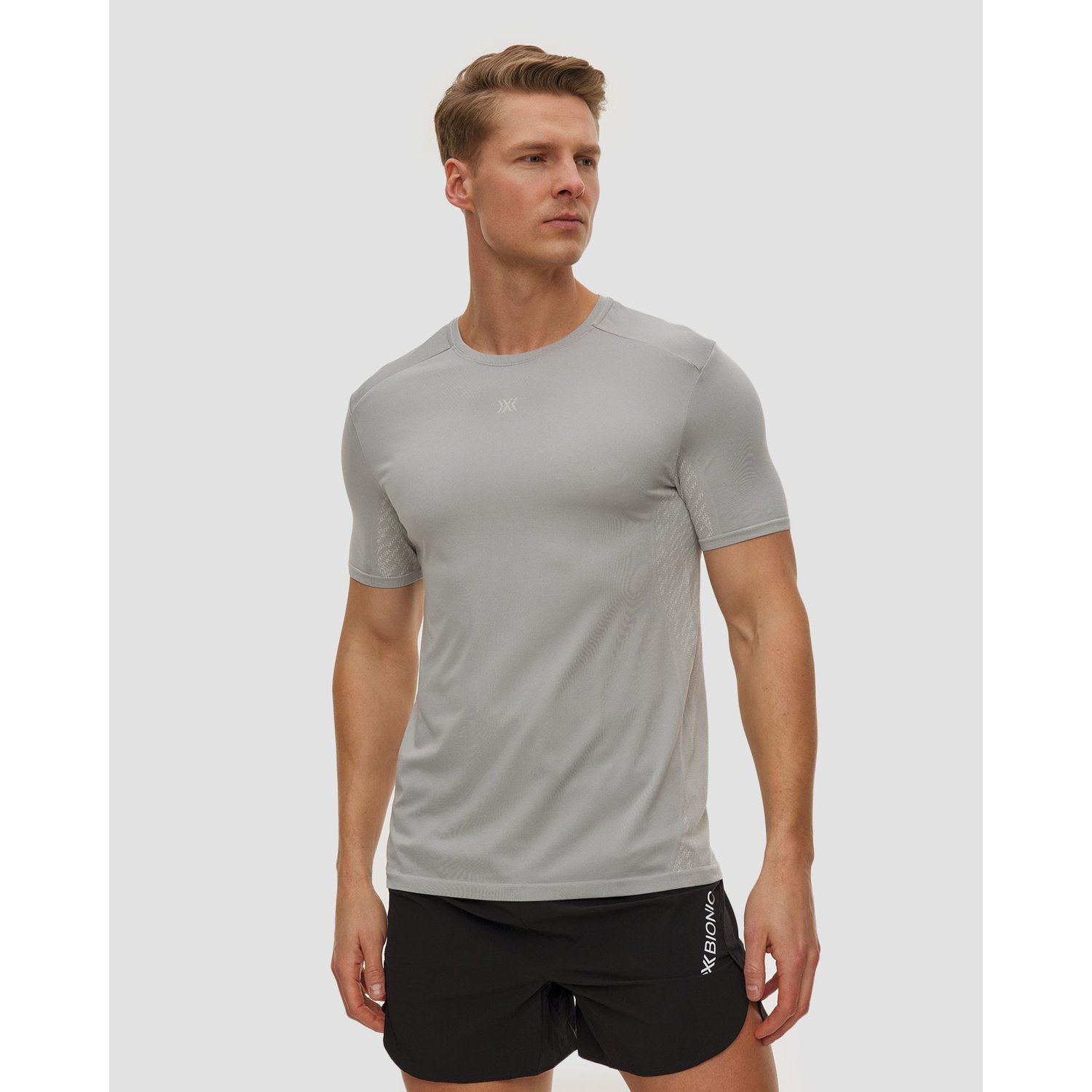 Koszulka Biegowa Męska X-bionic Xceed Run Discover Shirt Szara