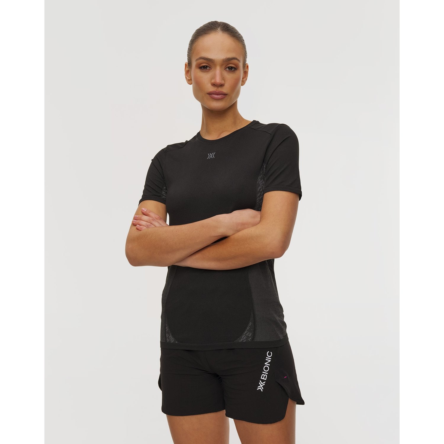 Koszulka Biegowa Damska X-bionic Xceed Run Discover Shirt Czarna