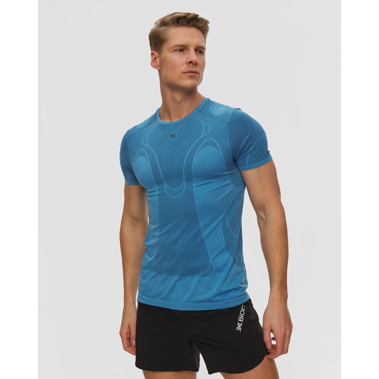 Koszulka Biegowa Męska X-bionic Xceed Run Perform Shirt Niebieska