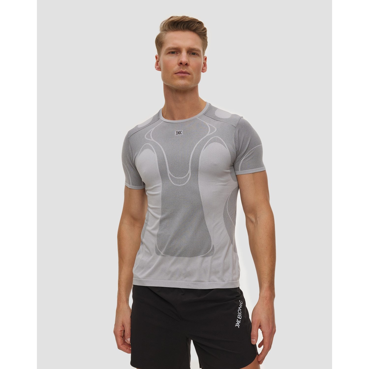 Koszulka Biegowa Męska X-bionic Xceed Run Perform Shirt Szara