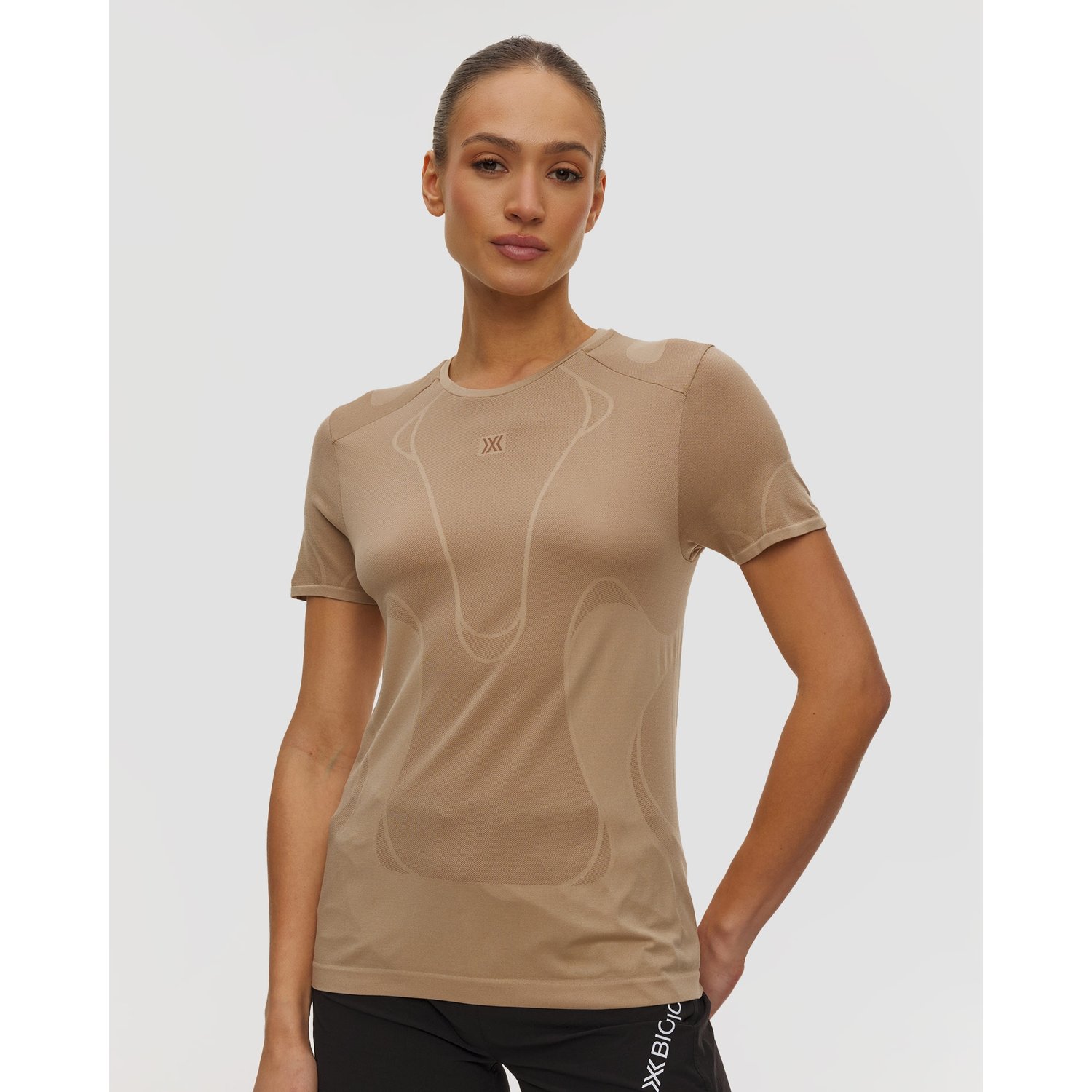 Koszulka Biegowa Damska X-bionic Xceed Run Perform Shirt Beżowa