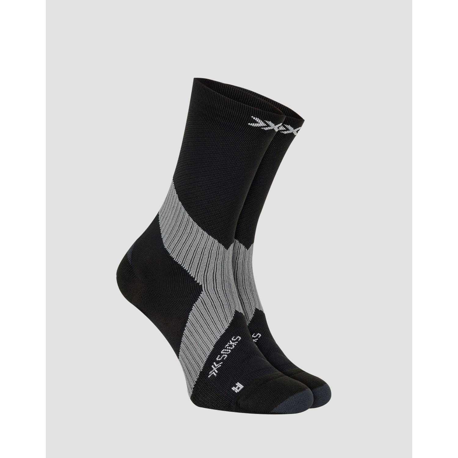 Skarpety Rowerowe X-socks Bike Expert Crew Czarno-szare