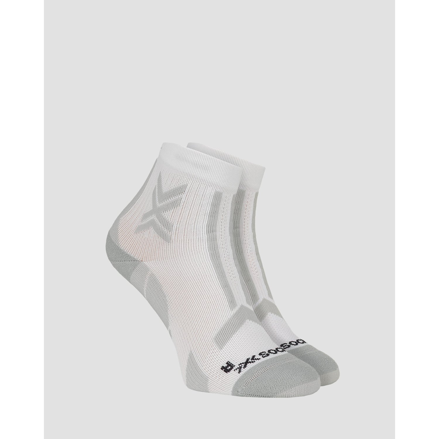 Skarpety Trailowe X-socks Trailrun Discover Ankle Biało-szare