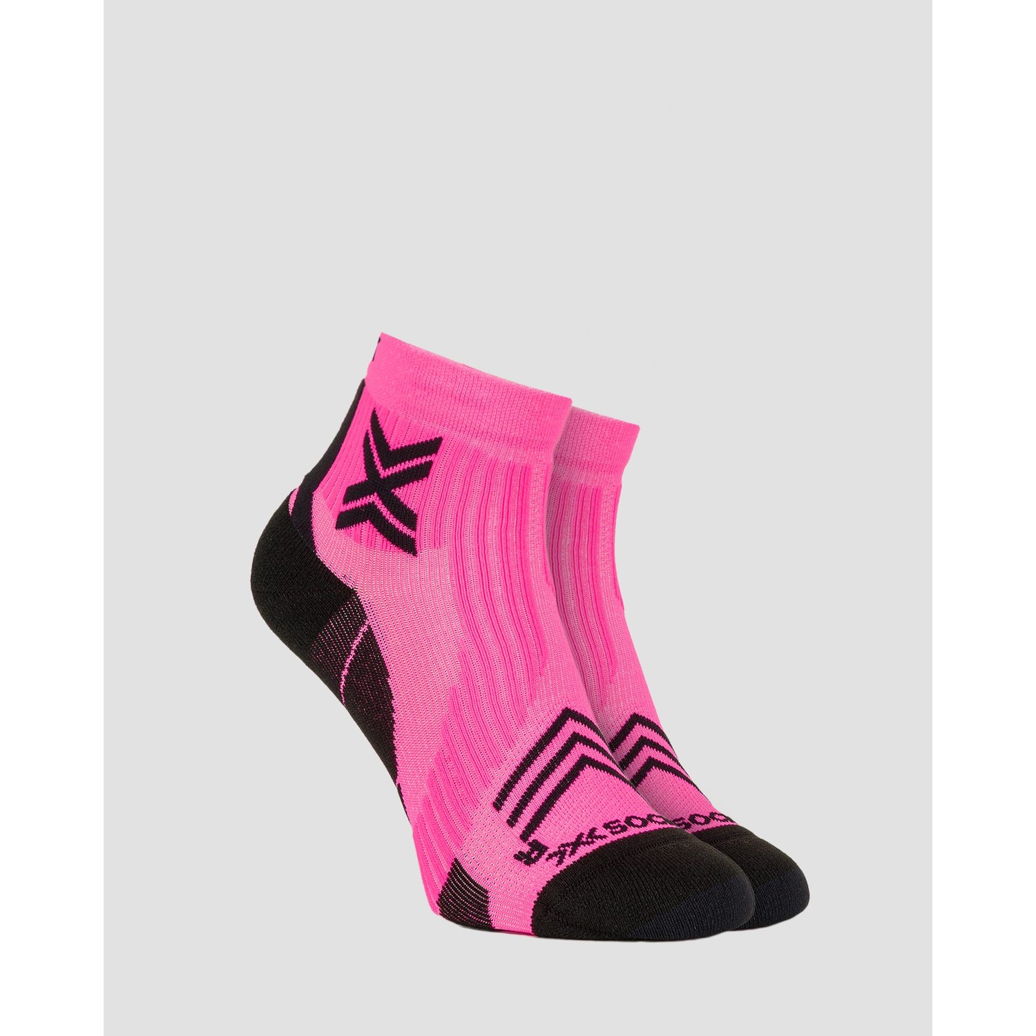 Skarpety Biegowe X-socks Run Expert Ankle Różowo-czarne