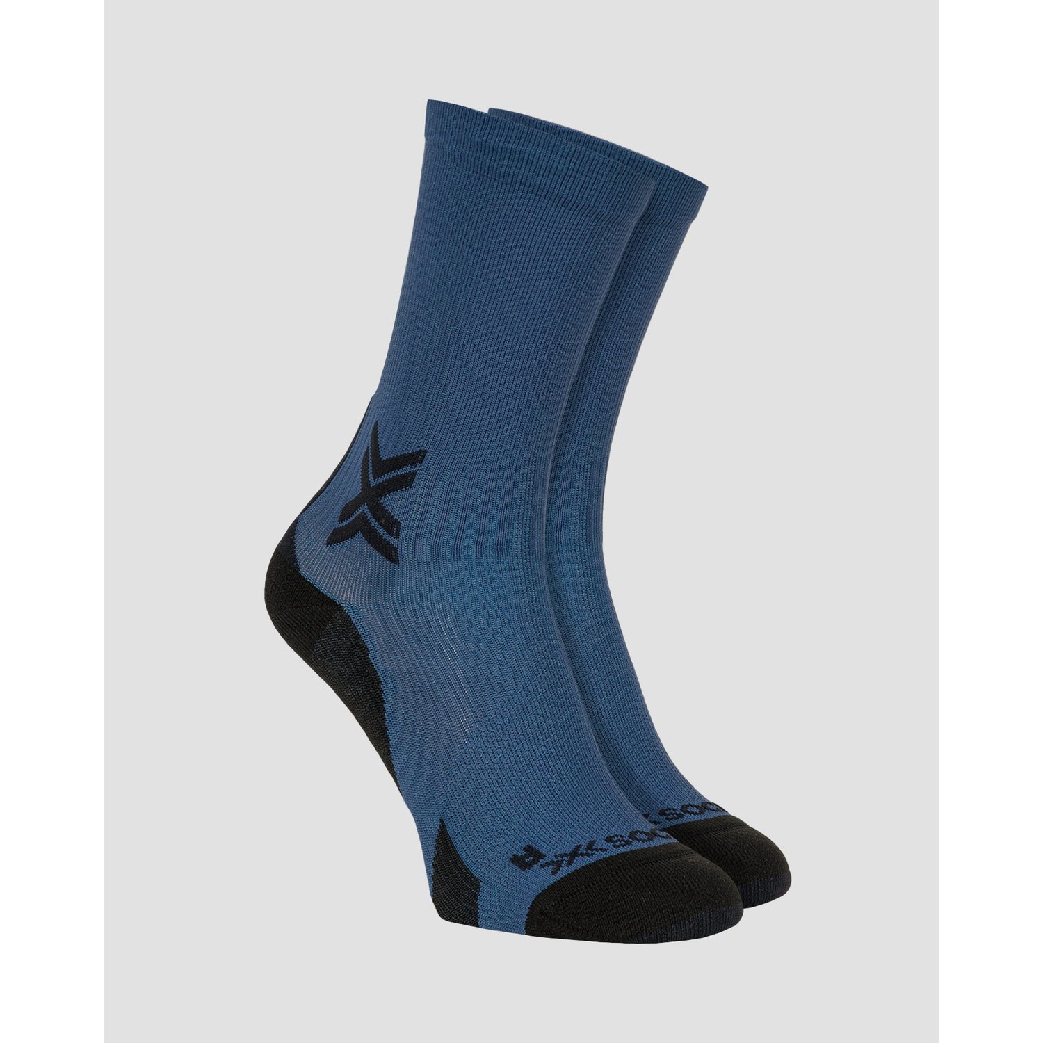 Skarpety Biegowe X-socks Run Discover Crew Granatowo-czarne