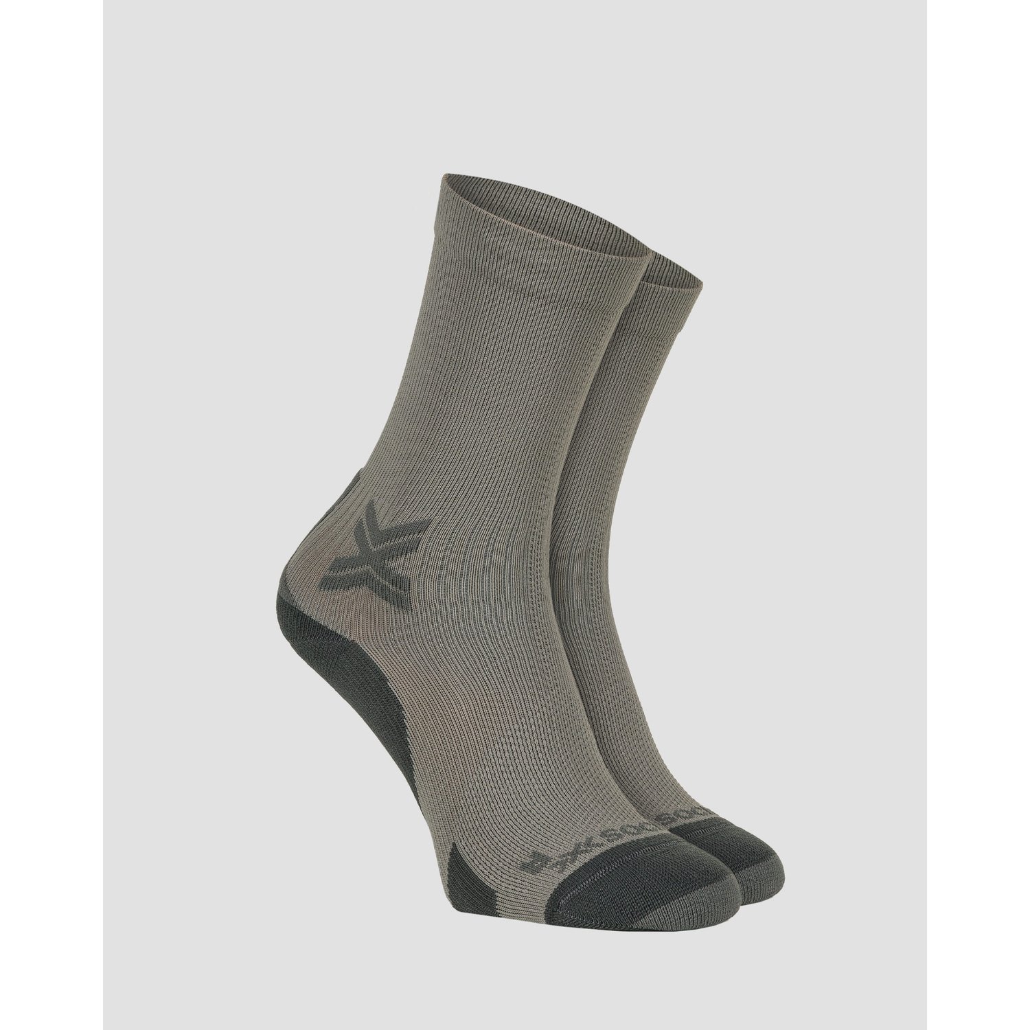 Skarpety Biegowe X-socks Run Discover Crew Czarno-szare