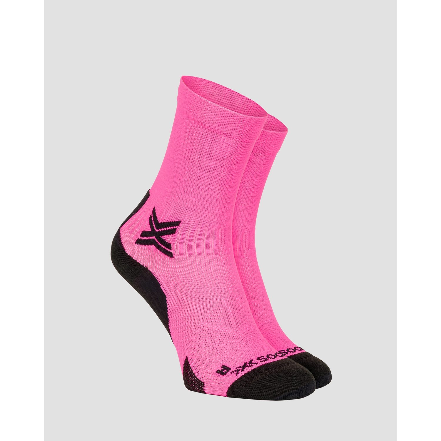 Skarpety Biegowe X-socks Run Discover Crew Różowo-czarne