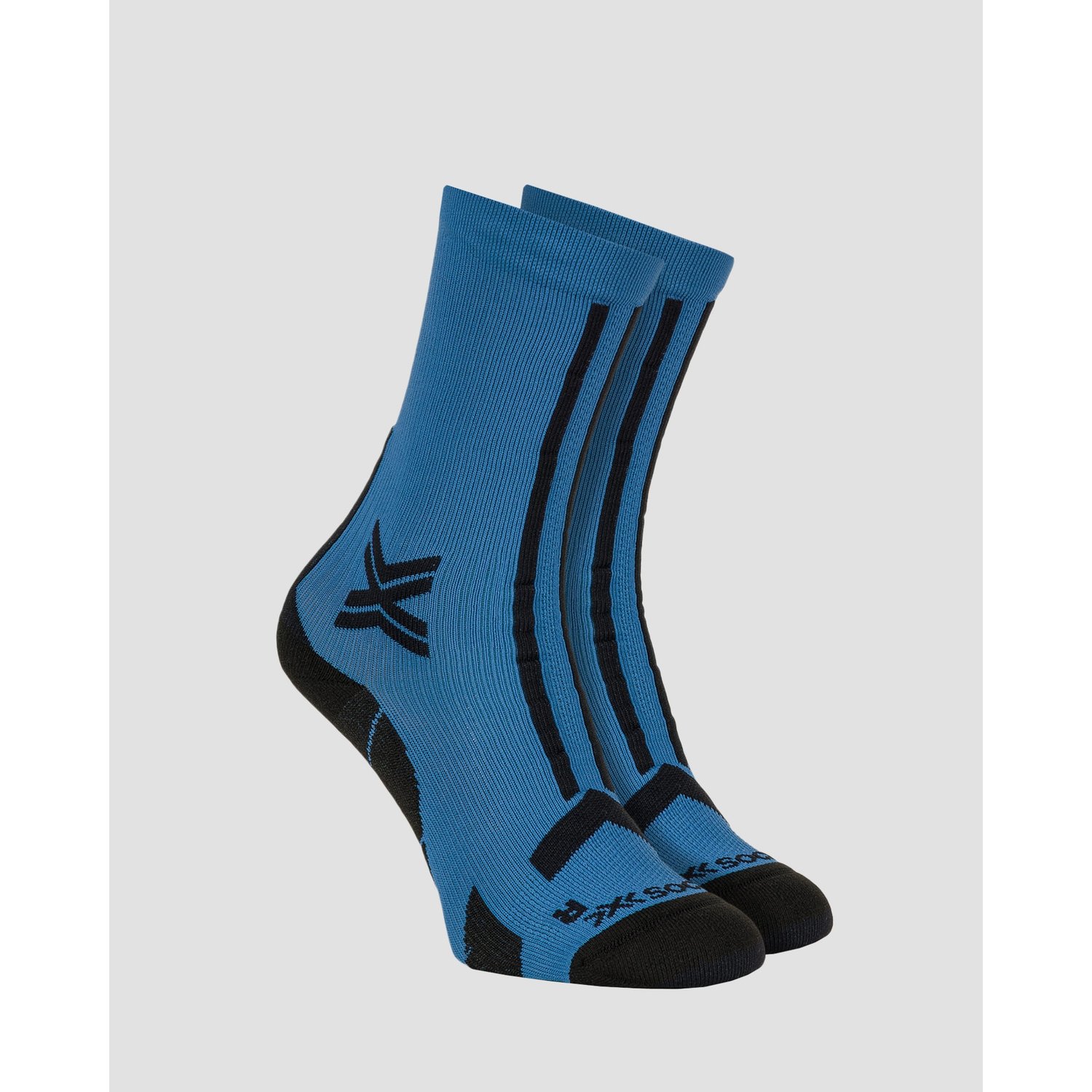 Skarpety Trailowe X-socks Trailrun Discover Crew Niebiesko-czarne