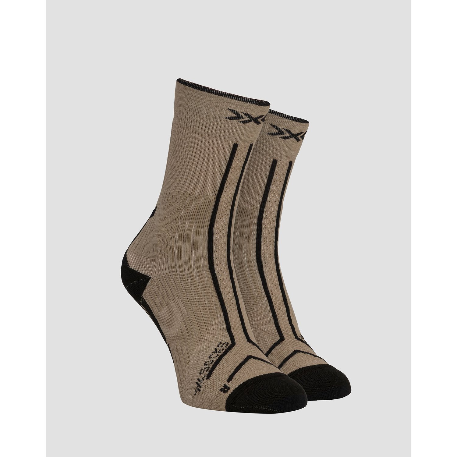 Skarpety Trailowe X-socks Trailrun Terraskin Expert Crew Beżowe