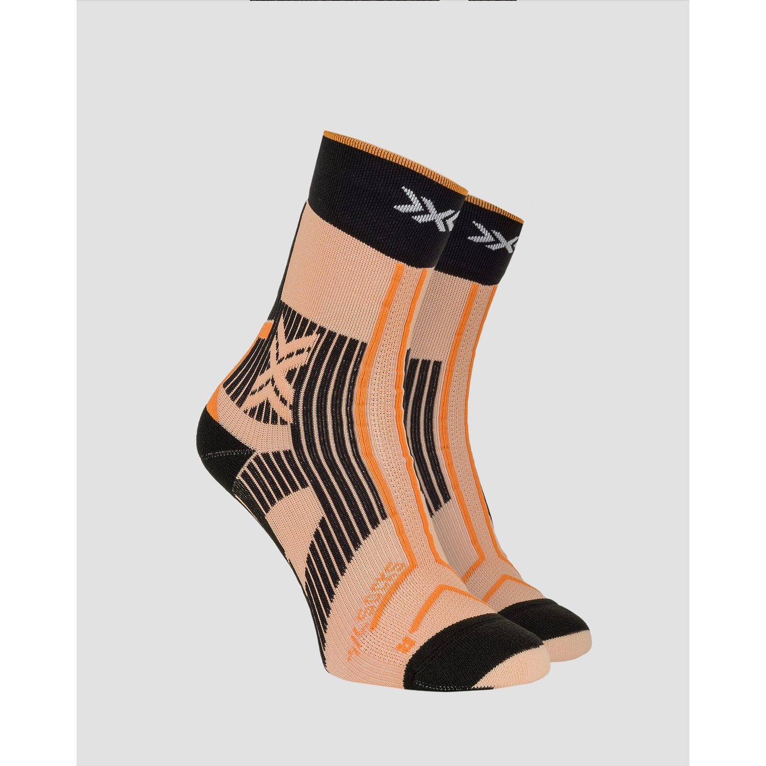 Skarpety Trailowe X-socks Trailrun Terraskin Expert Crew Pomarańczowo-czarne
